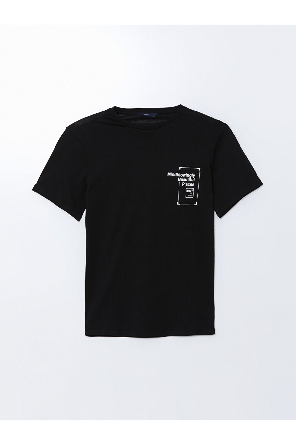 LC Waikiki-New Season Crew Neck Κοντό μανίκι εμπριμέ χτενισμένο βαμβακερό ανδρικό Tisort - S5IQ59Z8 5