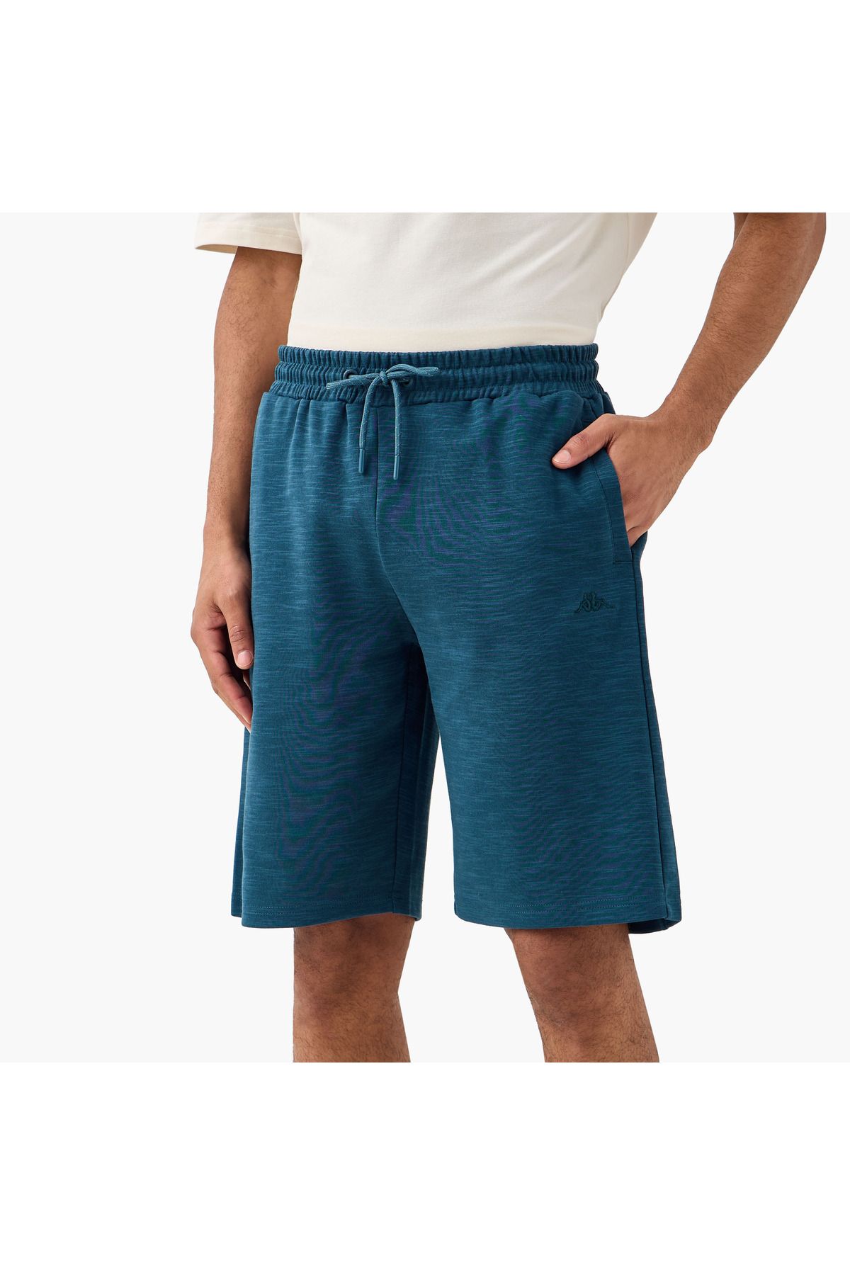 Kappa-Logo Embroidered Shorts with Drawstring Closure and Pockets 1