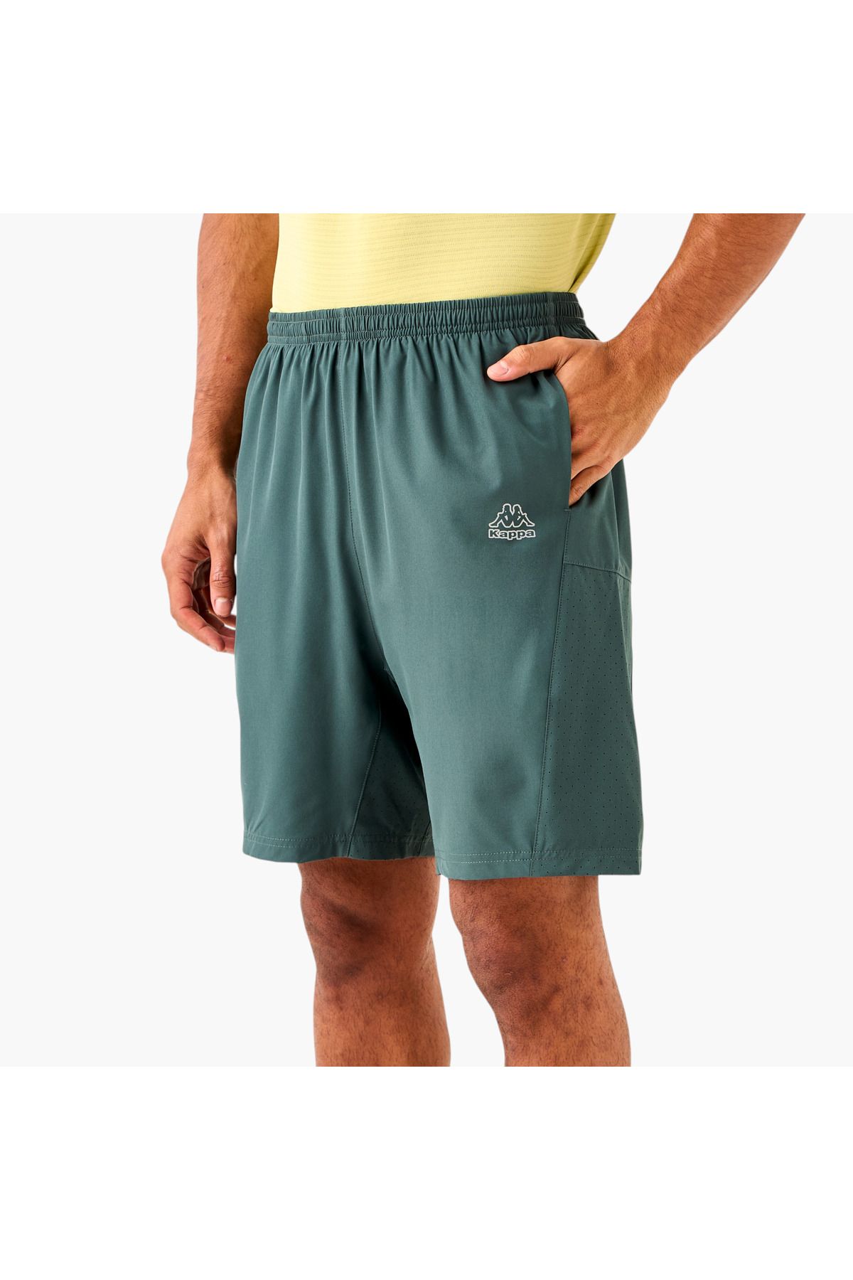 Kappa-Logo Print Shorts With Elasticated Waist And Pockets 1