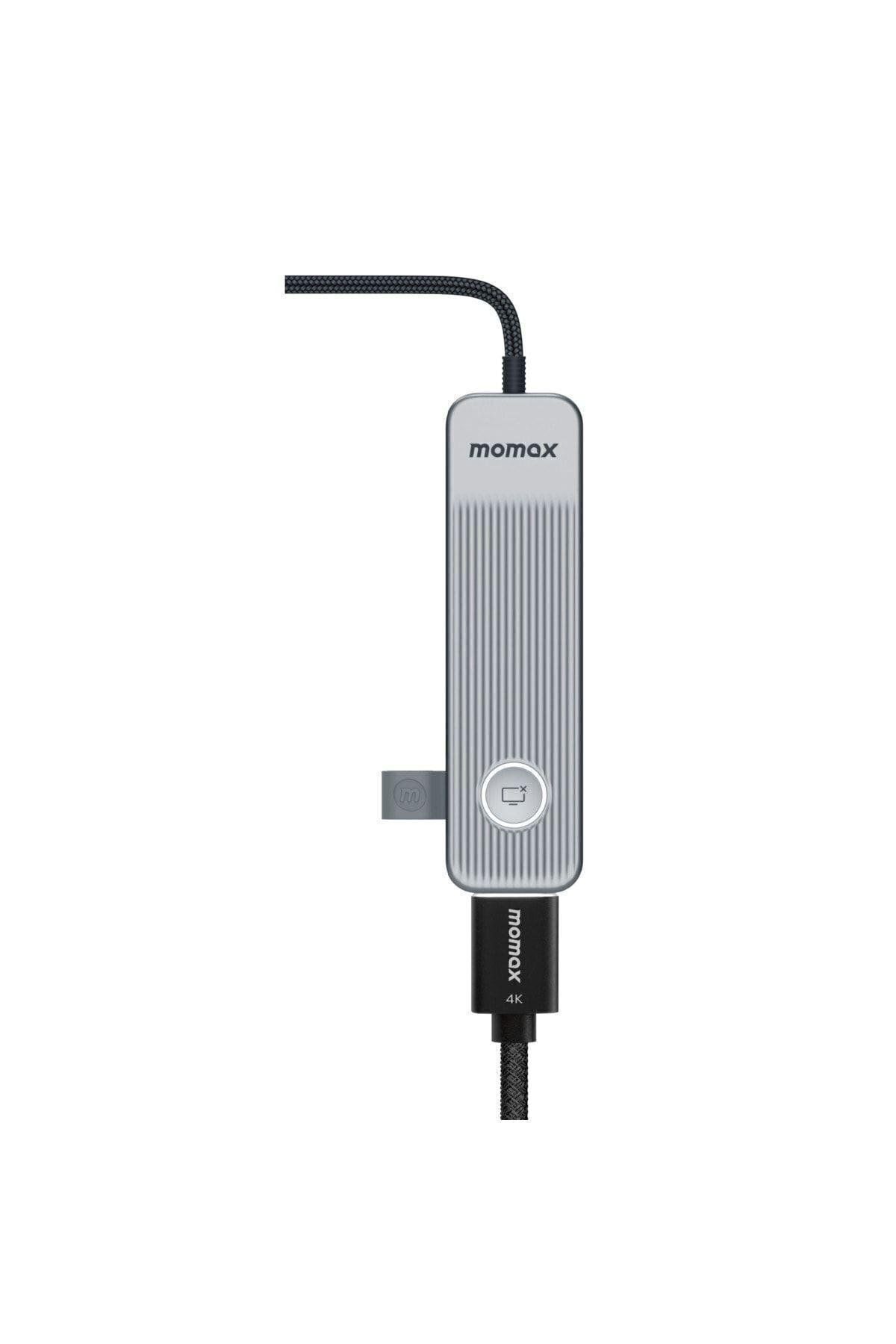 Momax-Onelink 7 in 1 Usb-C Hub Multiport Adapter (Space Gray) 4