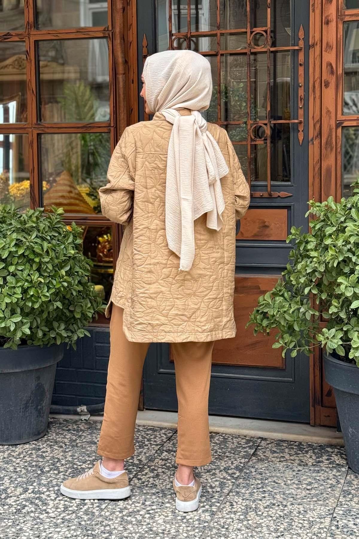 Invee-Cămașă matlasată INVEE 6827 Camel 4