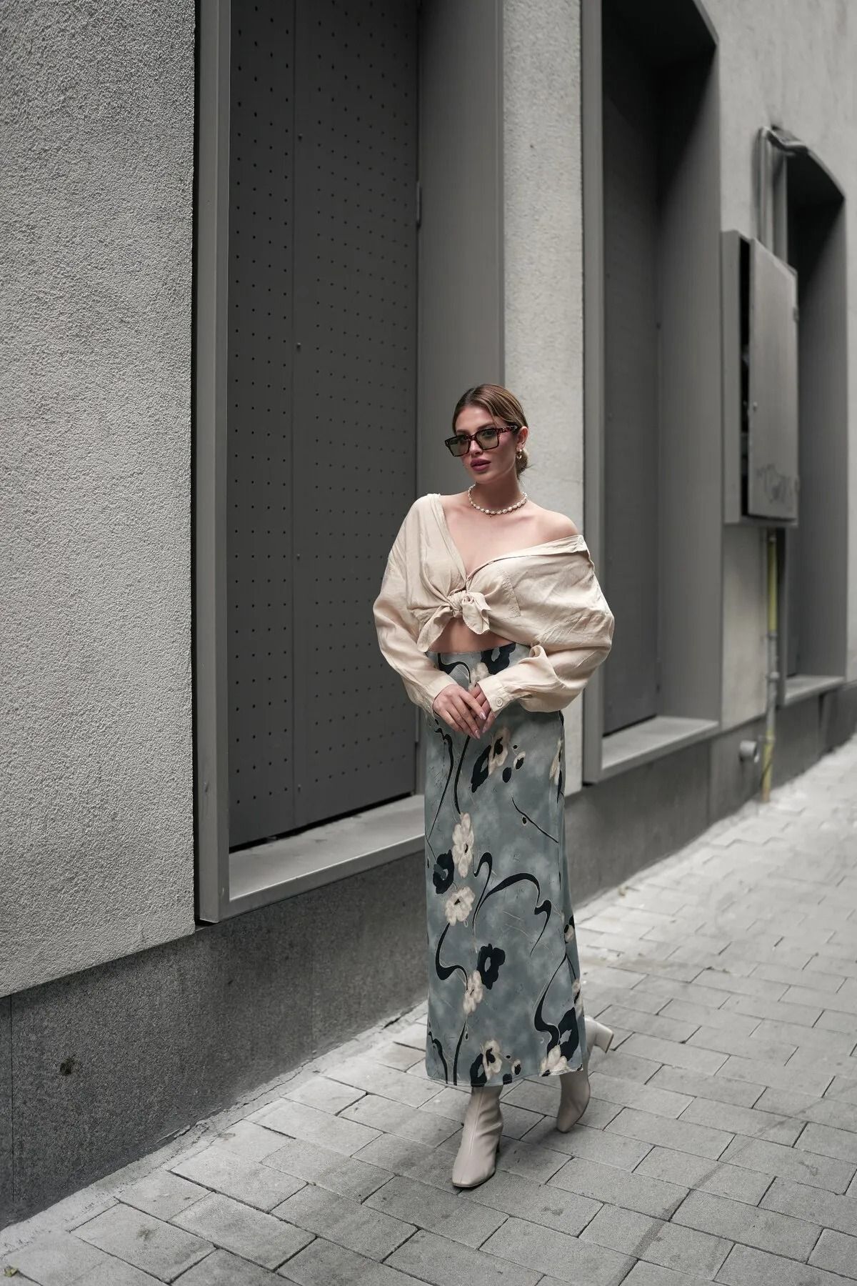 Zula Moda Fusta Lungă Din Satin Maxi Lungă Hijab Pentru Femei Femeie - S