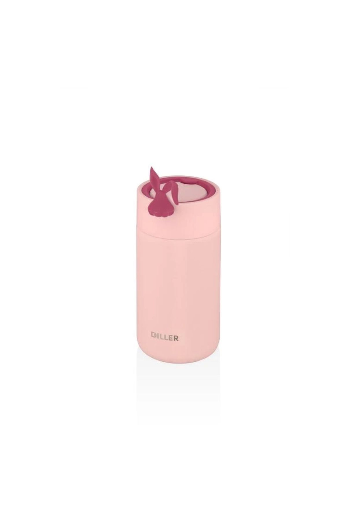 DILLER Vagonli̇fe Diller Süzgeçli̇ Tavşan Fi̇gürlü Si̇li̇kon Taşima Kulplu Çeli̇k Matara D9078 420 Ml