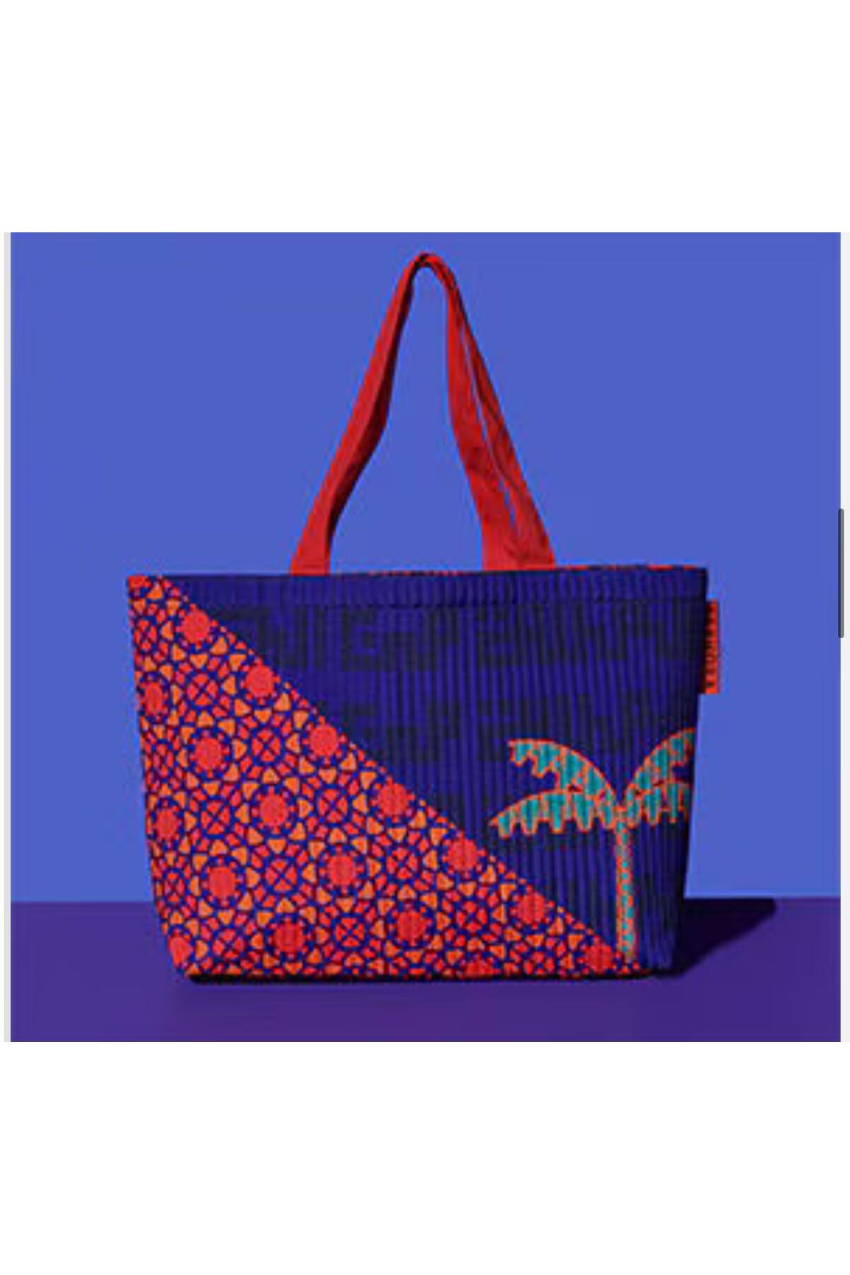 SEPHORA-tote bag blueXred ( large size ) 1