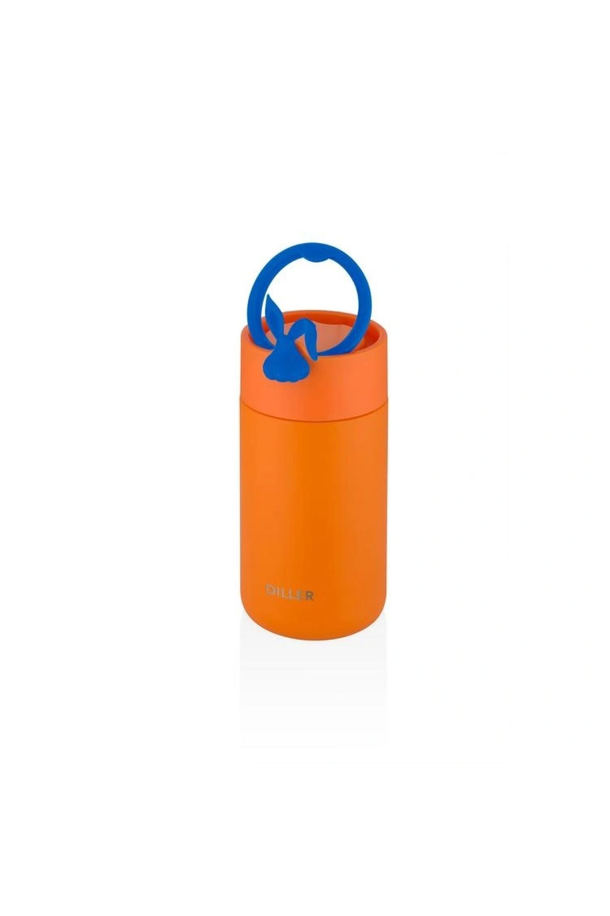 DILLER-Vagonlife Silicone Carrying Steel Flask with Strainer and Rabbit Figure with Handle D9078 420 ml 8