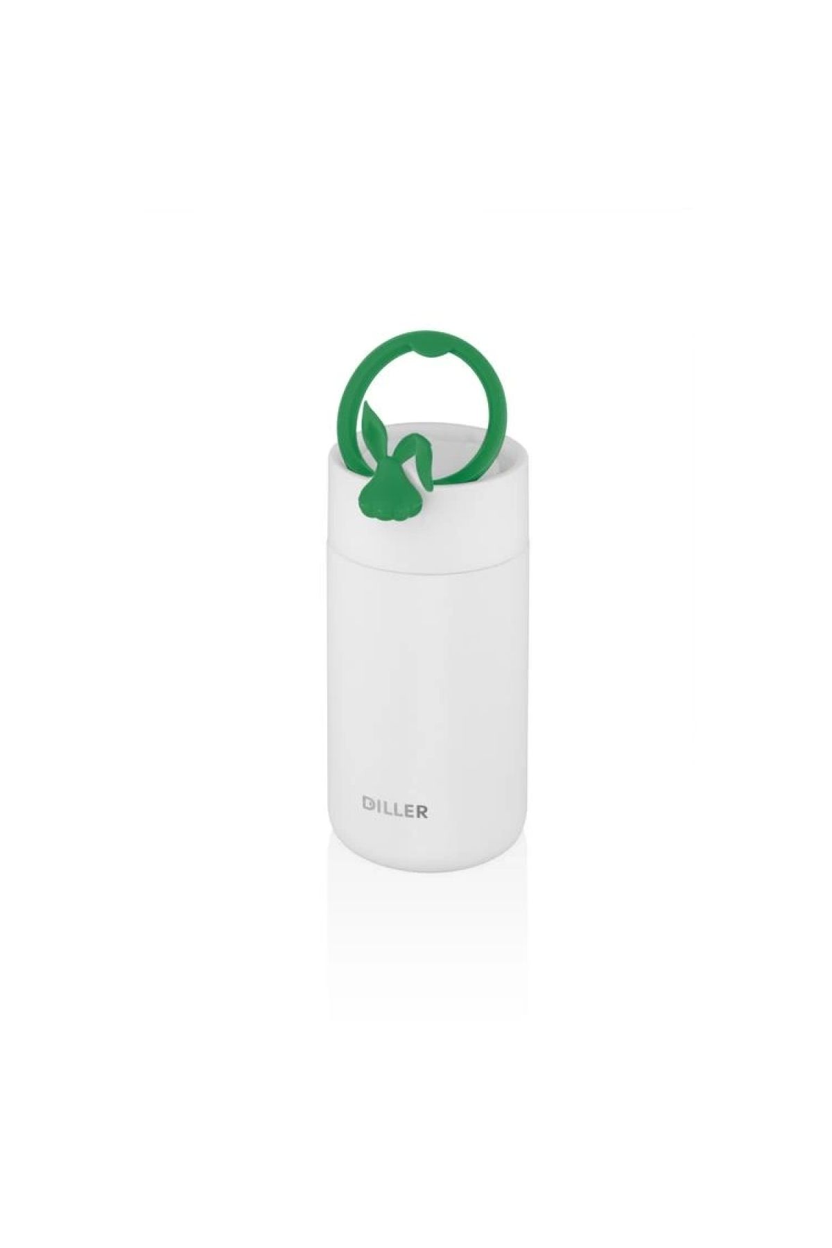 DILLER-Vagonlife Silicone Carrying Steel Flask with Strainer and Rabbit Figure with Handle D9078 420 ml 4