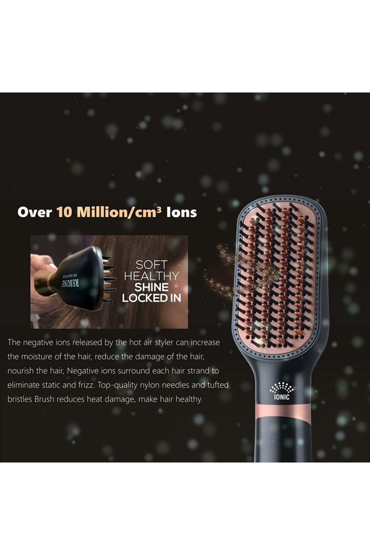 مصفف شعر 1300 واط RE-8888 - أسود كلاسيكي