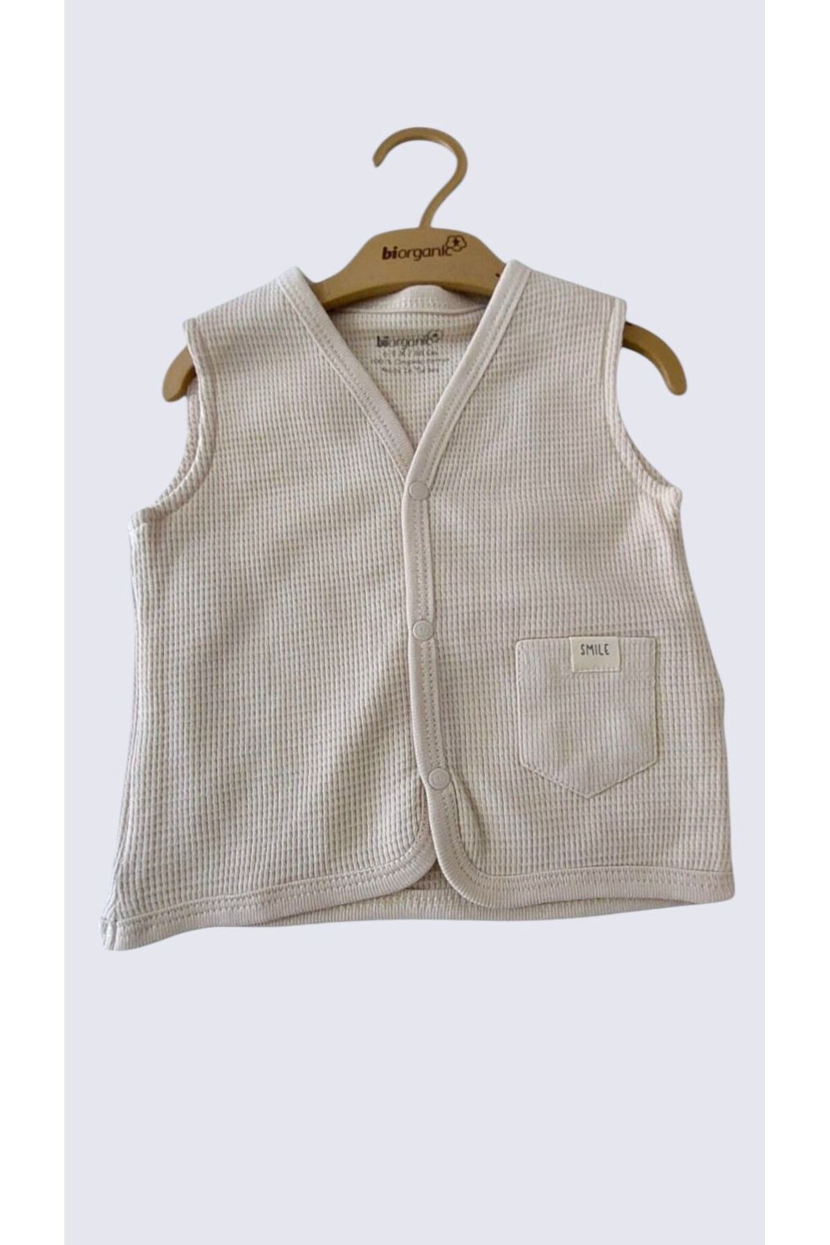 BİORGANİC WAFFLE SMILE WAISTCOAT