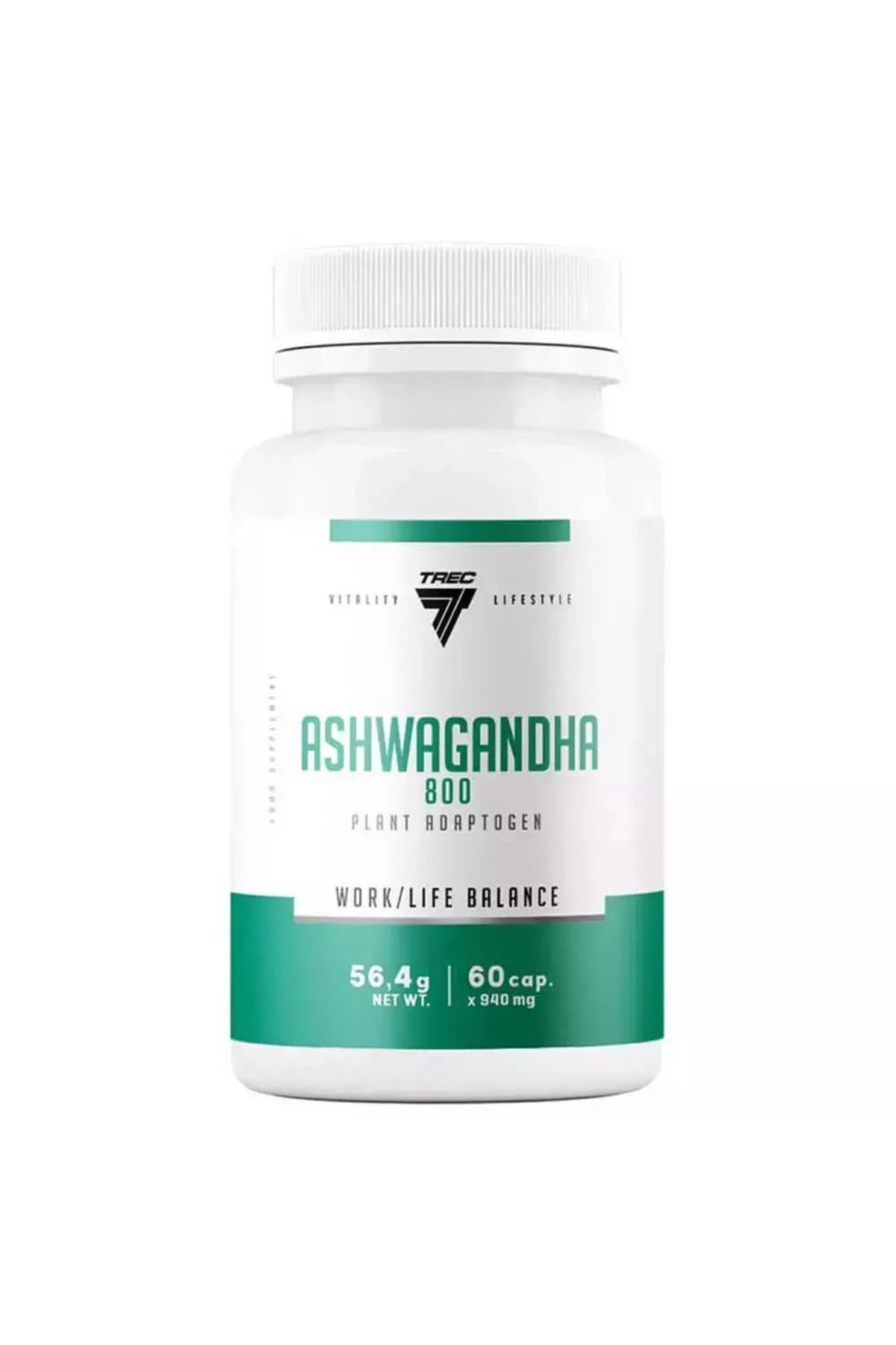 Trec Nutrıtıon Ashwaganda 800 Mg | Plant Adaptogen / 60 Caps