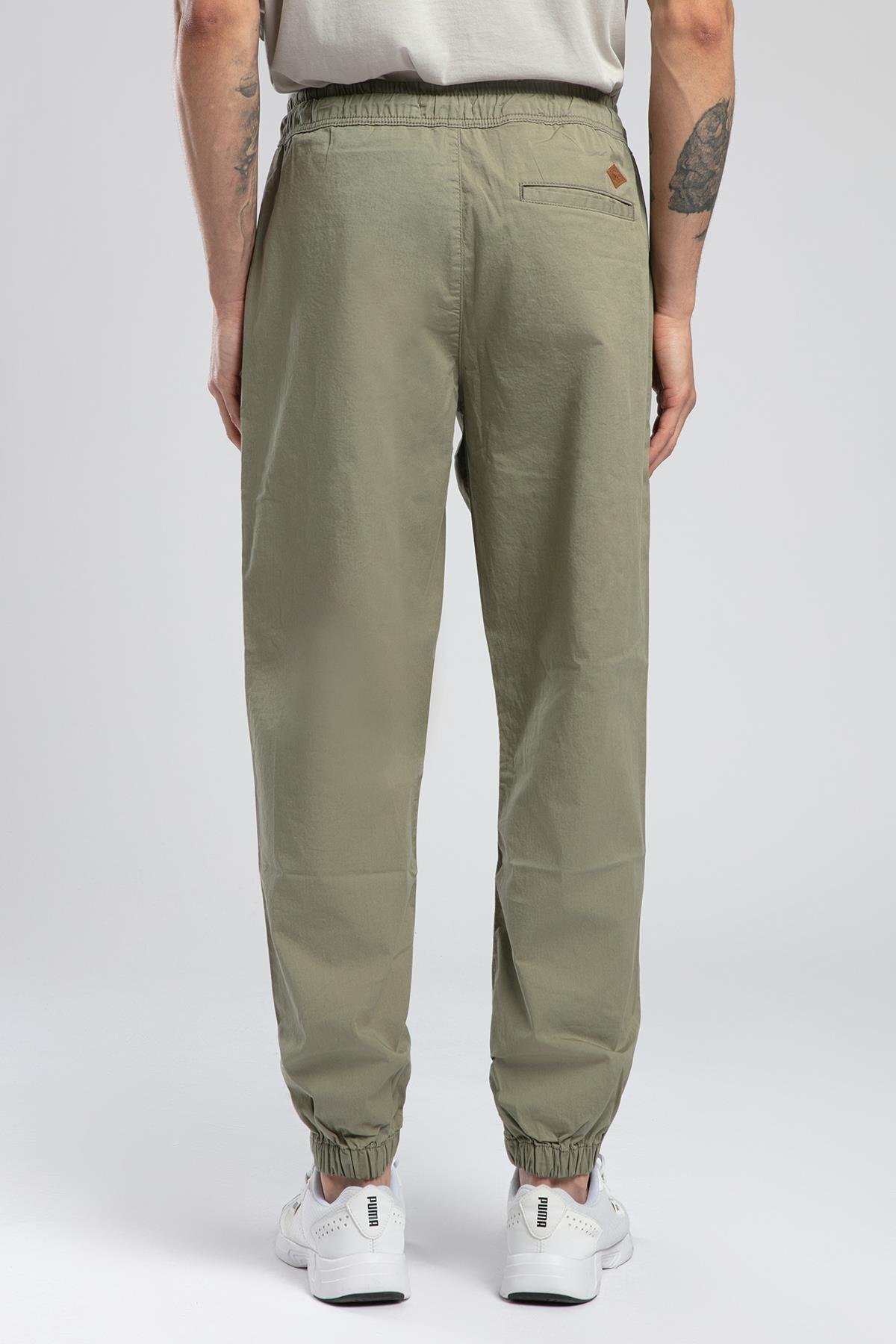 Jogger 2 Normal Bel Rahat Kesim Bilekte Lastikli Paça Haki Erkek Pantolon — خاکی 252 LCM 221011 — تصویر 3 از 4