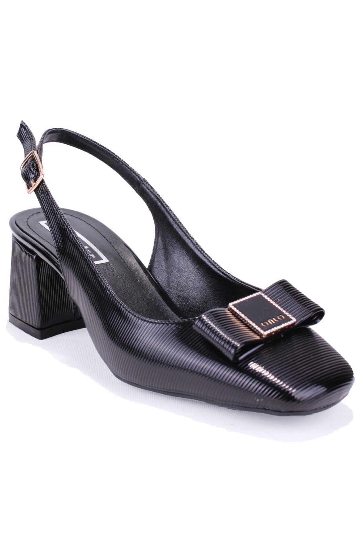DZA07-108525516Women's Classic Spring Heeled Black Shoes
