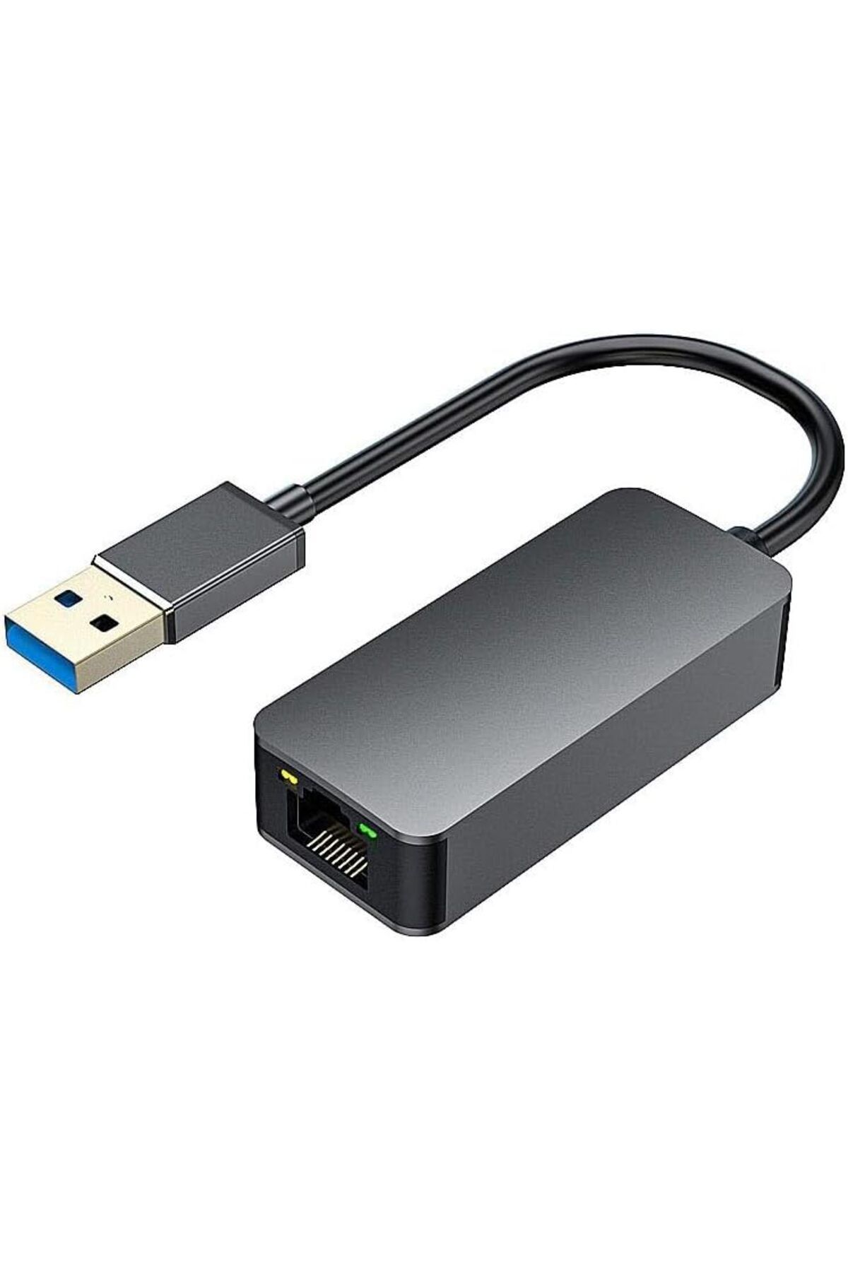 yenibagshop USB 3.2 Gen 1 to 2500Mbps RJ45 Ethernet Adaptör Mac Windows Uyumlu Alüminyum Kasa