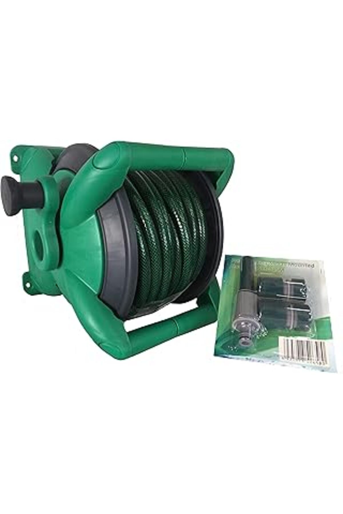 yenibagshop TY821-15 Hortum Makarası, 15 Metre Hortum, Sulama Setli- Manuel Sarma