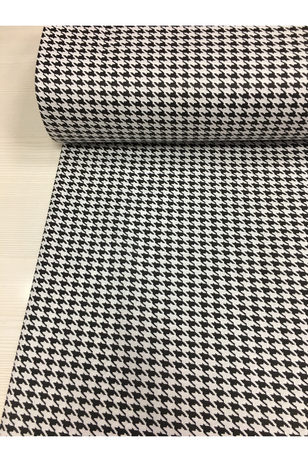evimrenk Kazayağı Desen %100 Pamuk Poplin Kumaş - Elbise - Hobi- Çarşaf - Bebek fotoğrafı 5 (önizleme)