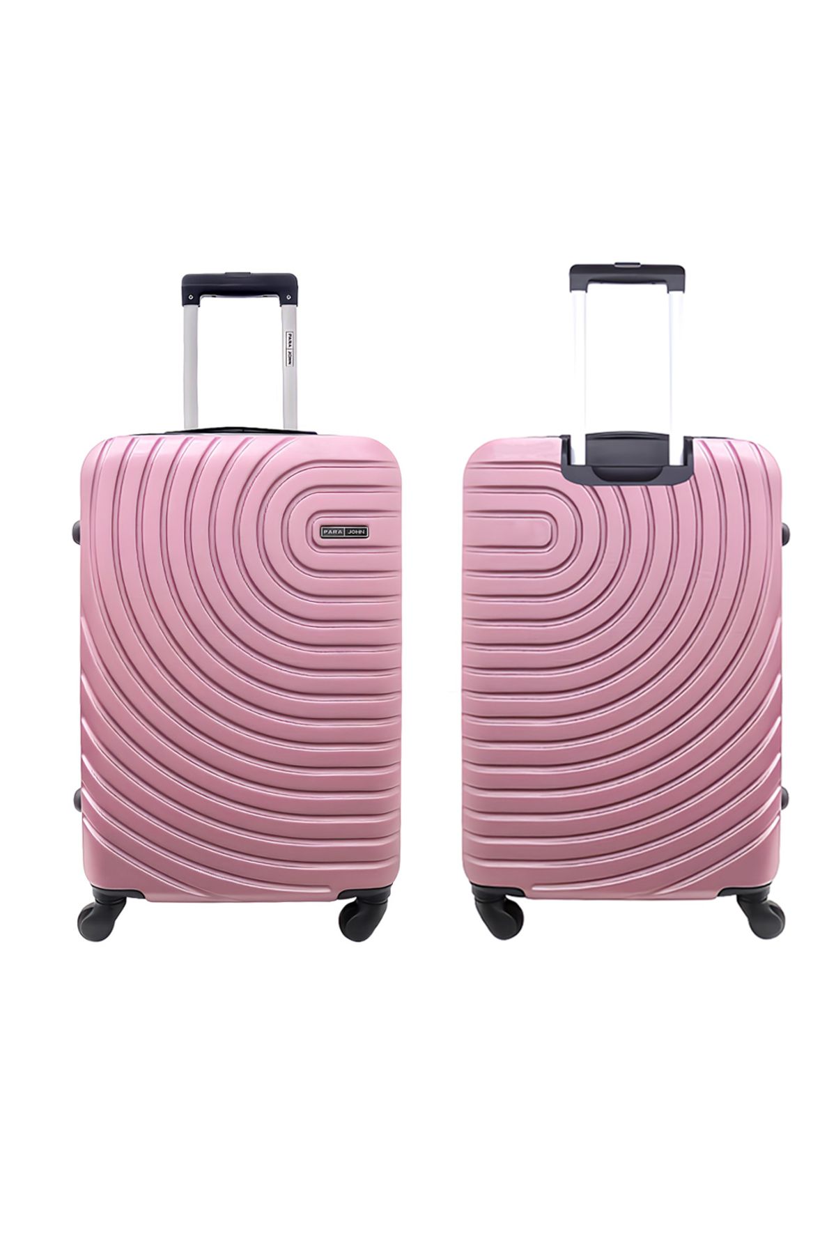 PARAJOHN-Spiral Set of 3 ABS Hard Case Luggage Trolley Bag with 4 Spinner Wheels & Lock 5