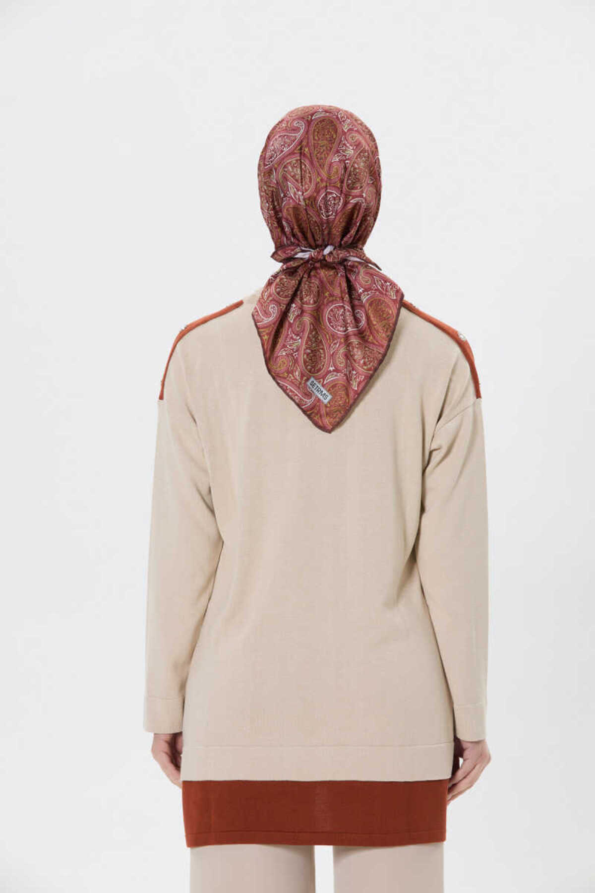 Setrms-Color Blocked and Button Detailed Knitwear Tunic 6