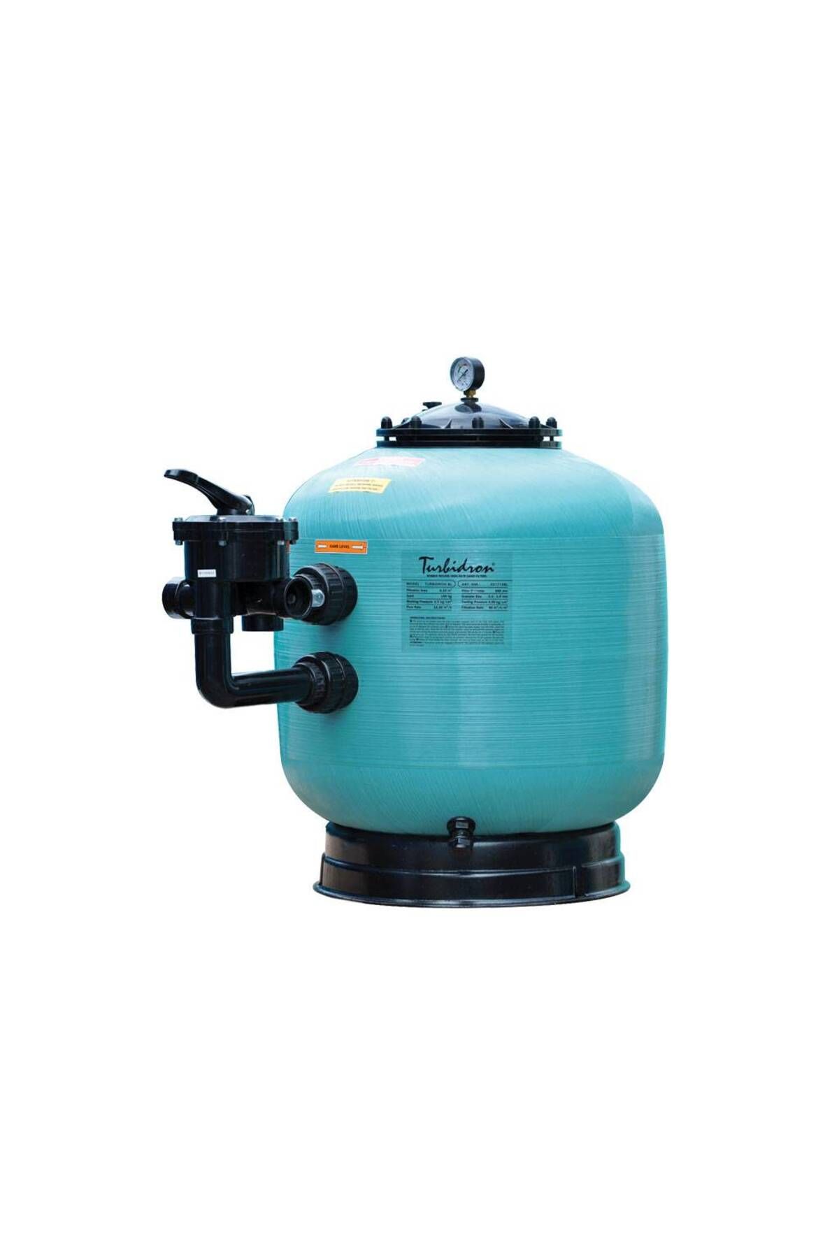Gemaş Gemaş TURBIDRON-BL Bobin Sargılı Kum Filtresi Yandan Vanalı 500 mm 10 m3/h-ToptancıyızBiz