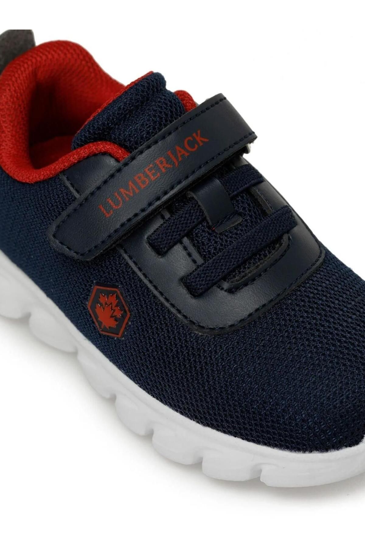 lumberjack-First Bebe 21/25 Children's First Step Velcro Ultra Light Sneaker Sports Shoes 7