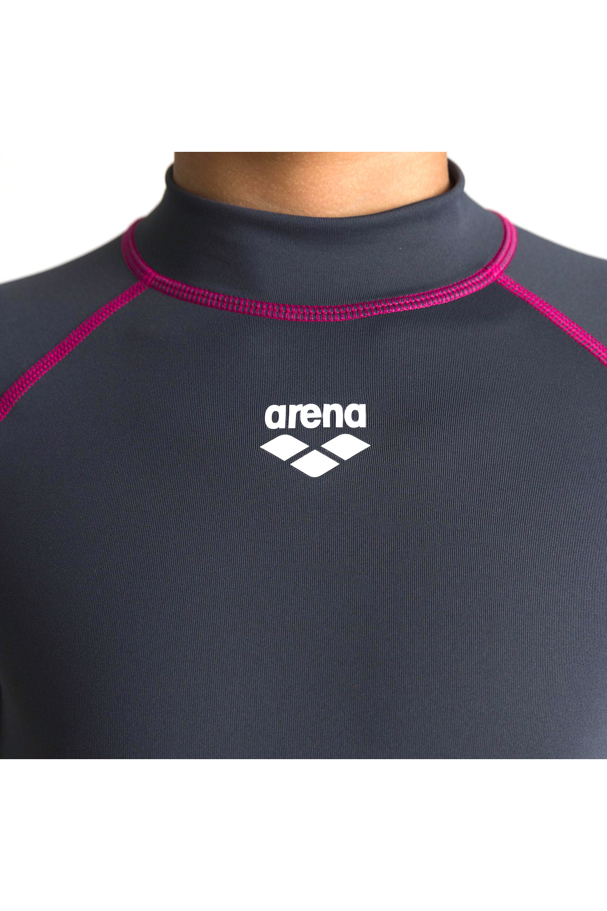 ARENA-G Rash Vest S/S Kids Gray Swimmer T-Shirt 003141560 3