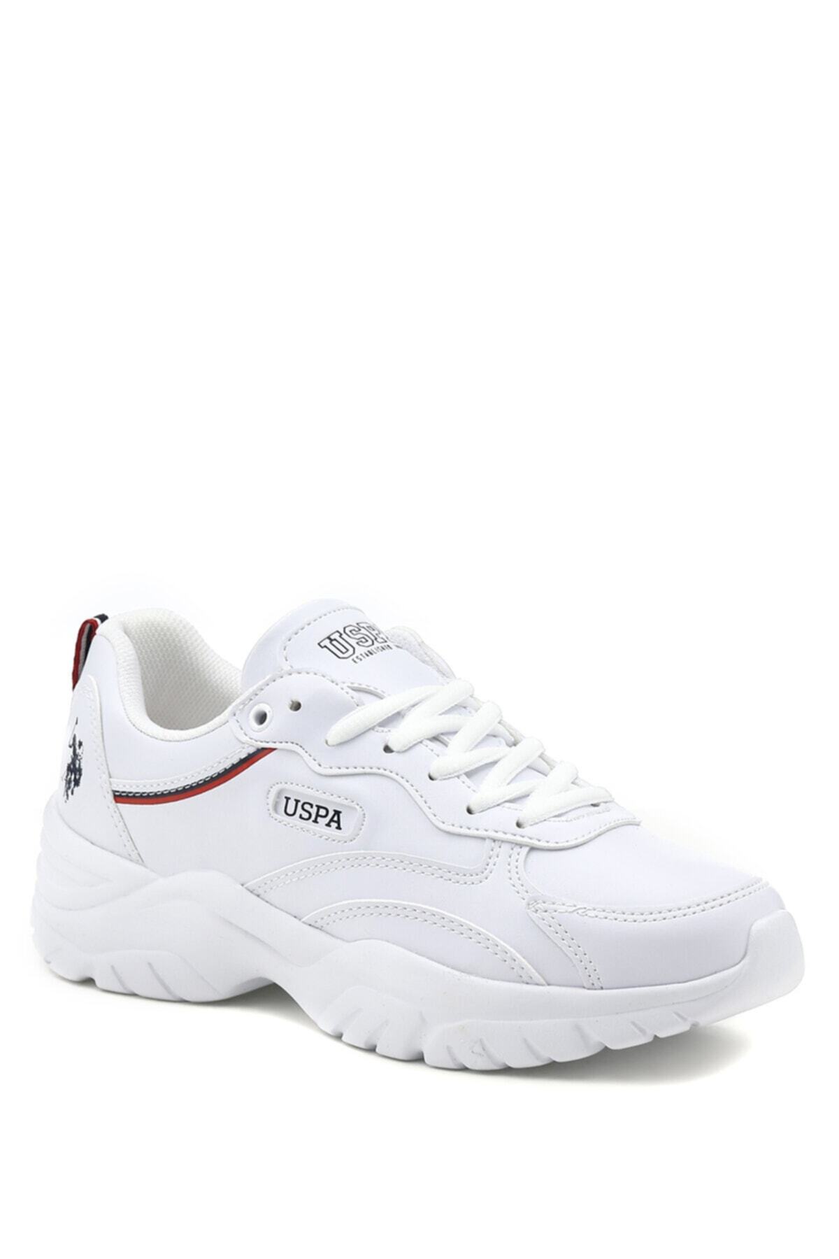 کفش کتانی زنانه راسته | یو اس پولو U.S. Polo Assn. TYBTracey-Kadın-Beyaz-3100408925 - تصویر 3
