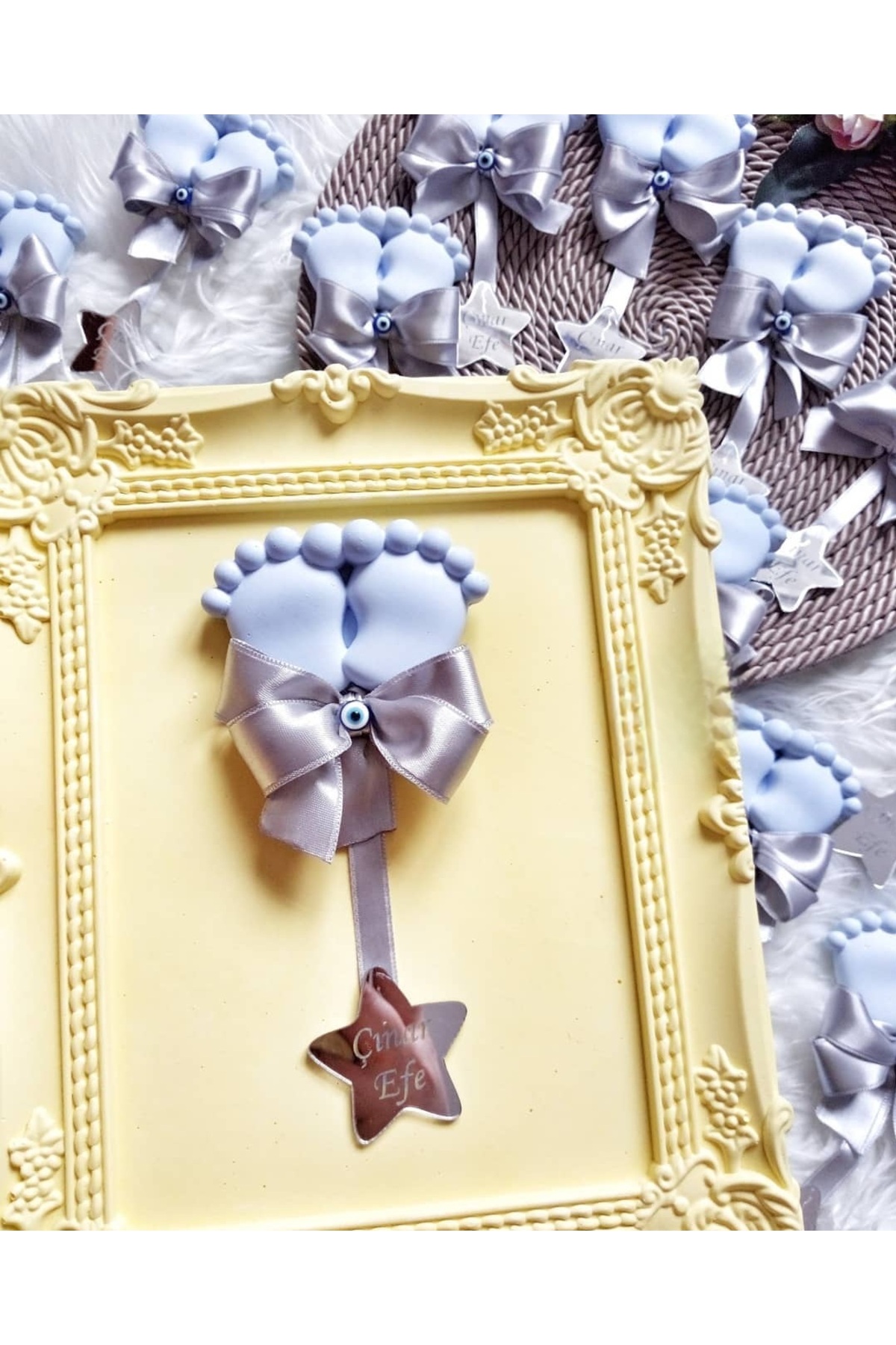 morlalem 7cm Bebek Ayakları Silikon Kalıp K-311, Taş Tozu Sabun Alçı Mum Kalıbı fotoğrafı 5 (önizleme)