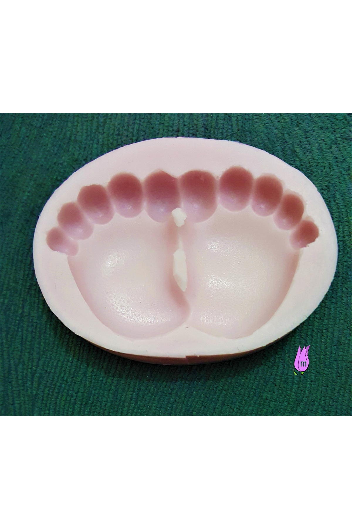 morlalem 7cm Bebek Ayakları Silikon Kalıp K-311, Taş Tozu Sabun Alçı Mum Kalıbı fotoğrafı 2 (önizleme)