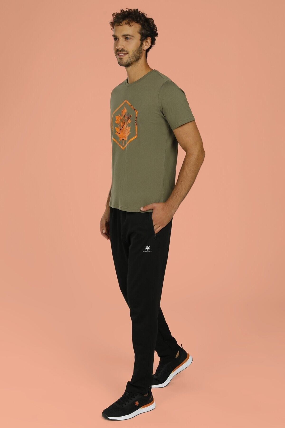 لامبرجک شلوار ورزشی مردانه مشکی مدل Basic Jogger مدل Ct121