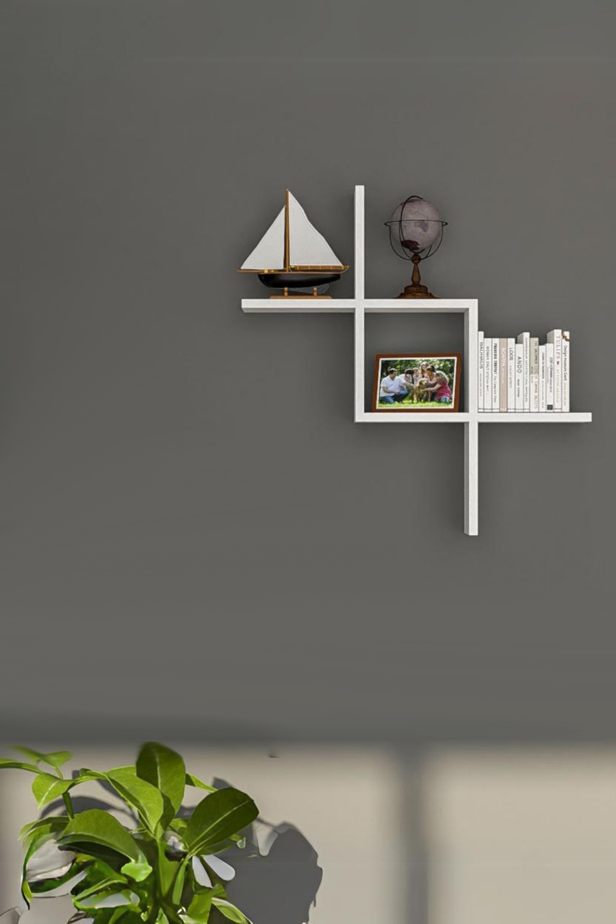 Zagy Decorative Wall Shelf - Wall Mounted Bookshelf