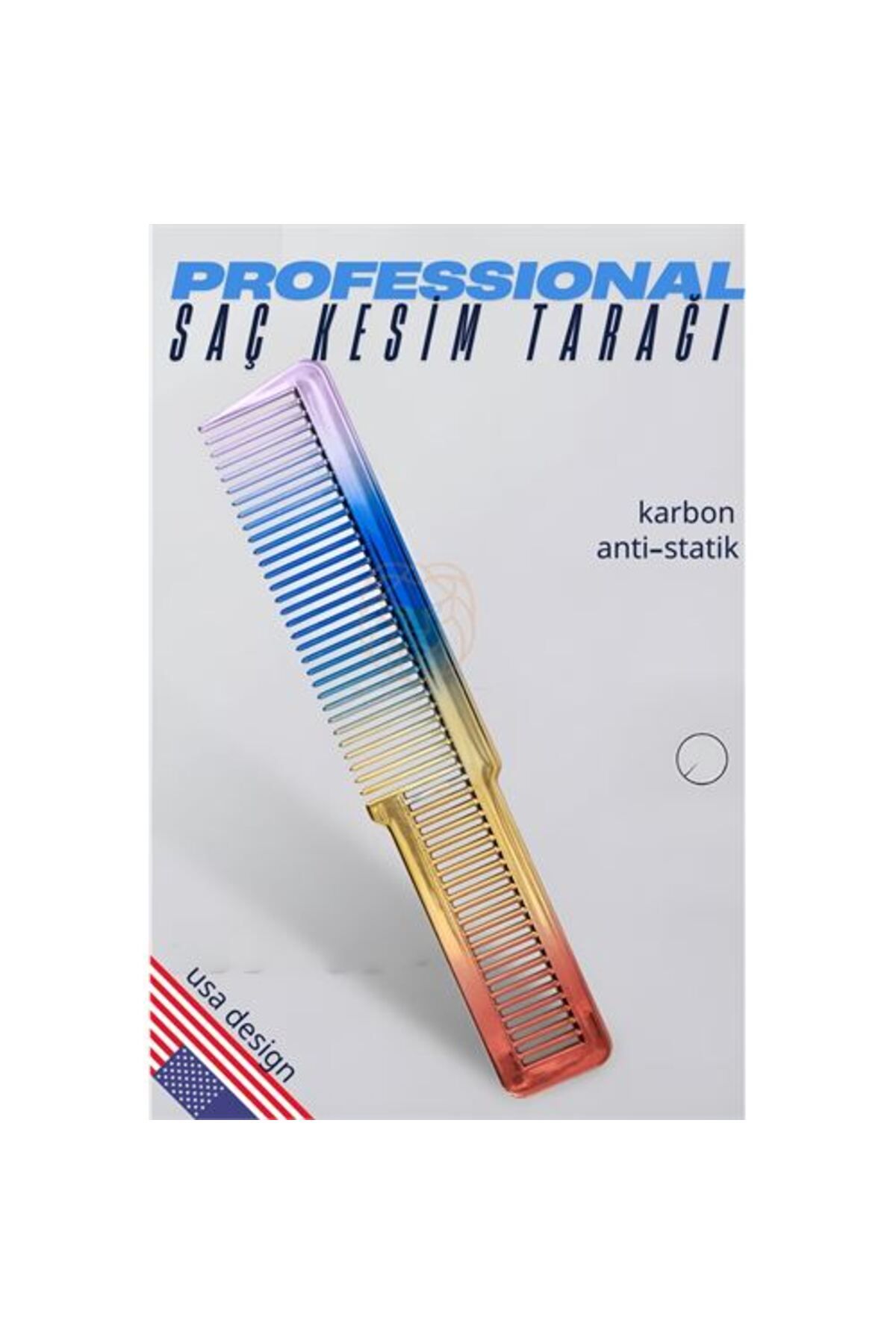 BirdoluSepet Engithalat Saç Kesim Tarağı Saç Şekillendirme Düzeltme Tarağı RAINBOW