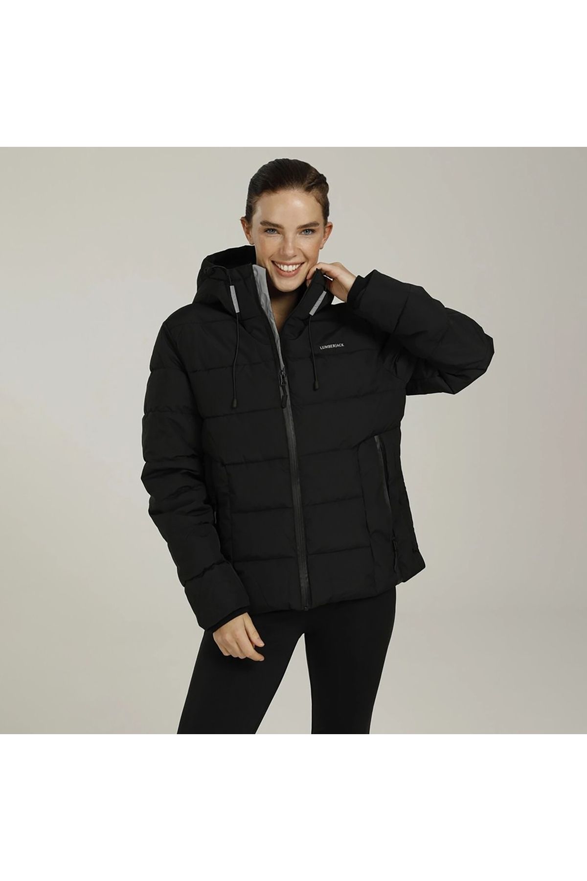 lumberjack Palton Negru Pentru Femei Apreski ( 101165595 ) Palton Femeie - XS