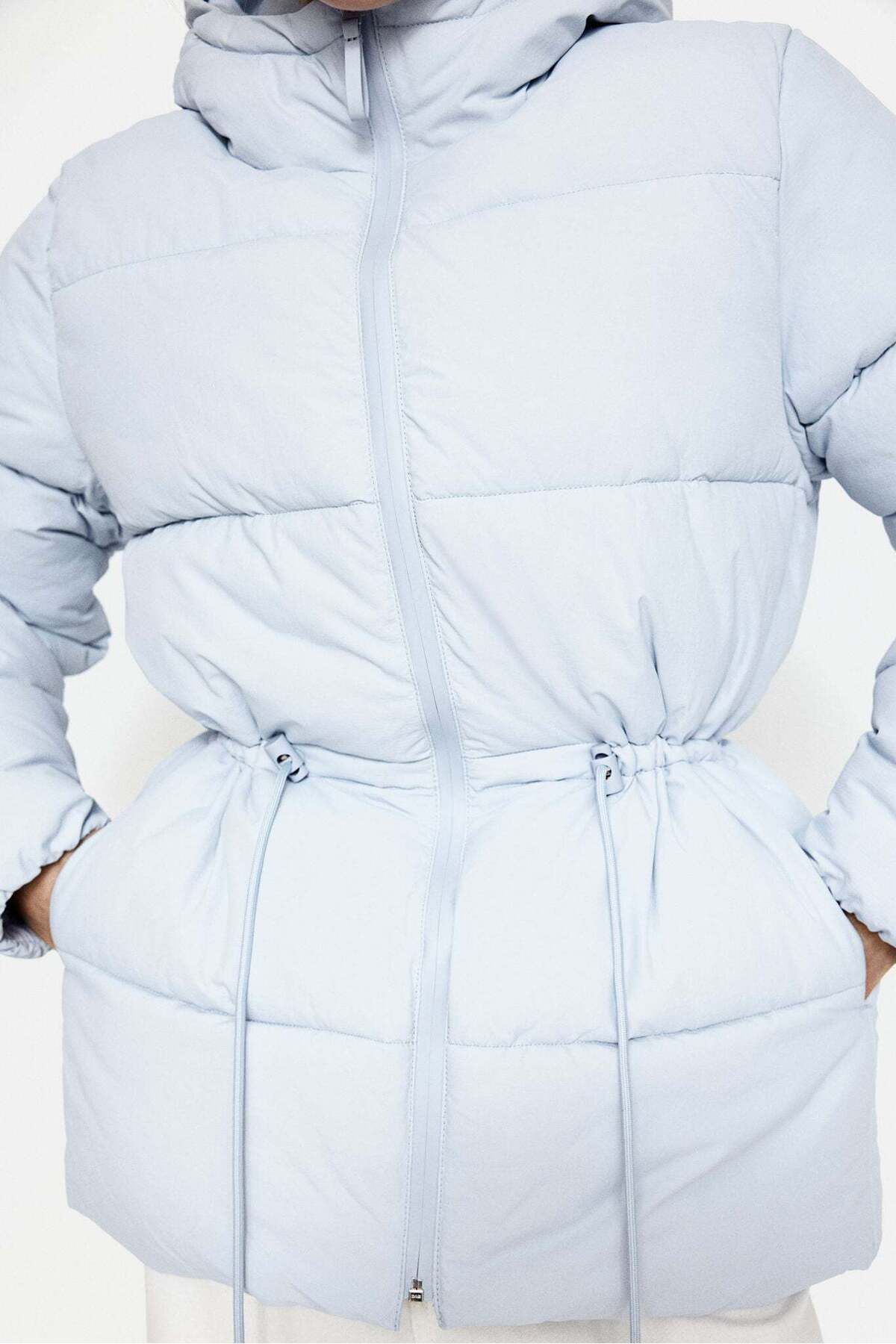 H&M-Oversized drawstring-waist puffer jacket 5