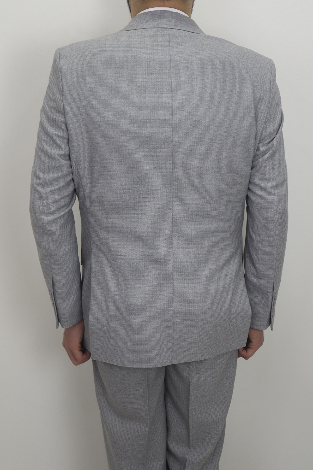 DUAYEN-Fistan Store Men's Stone-Washed Classic Cut Regular Fit Double Button 4 Drop Suit 7