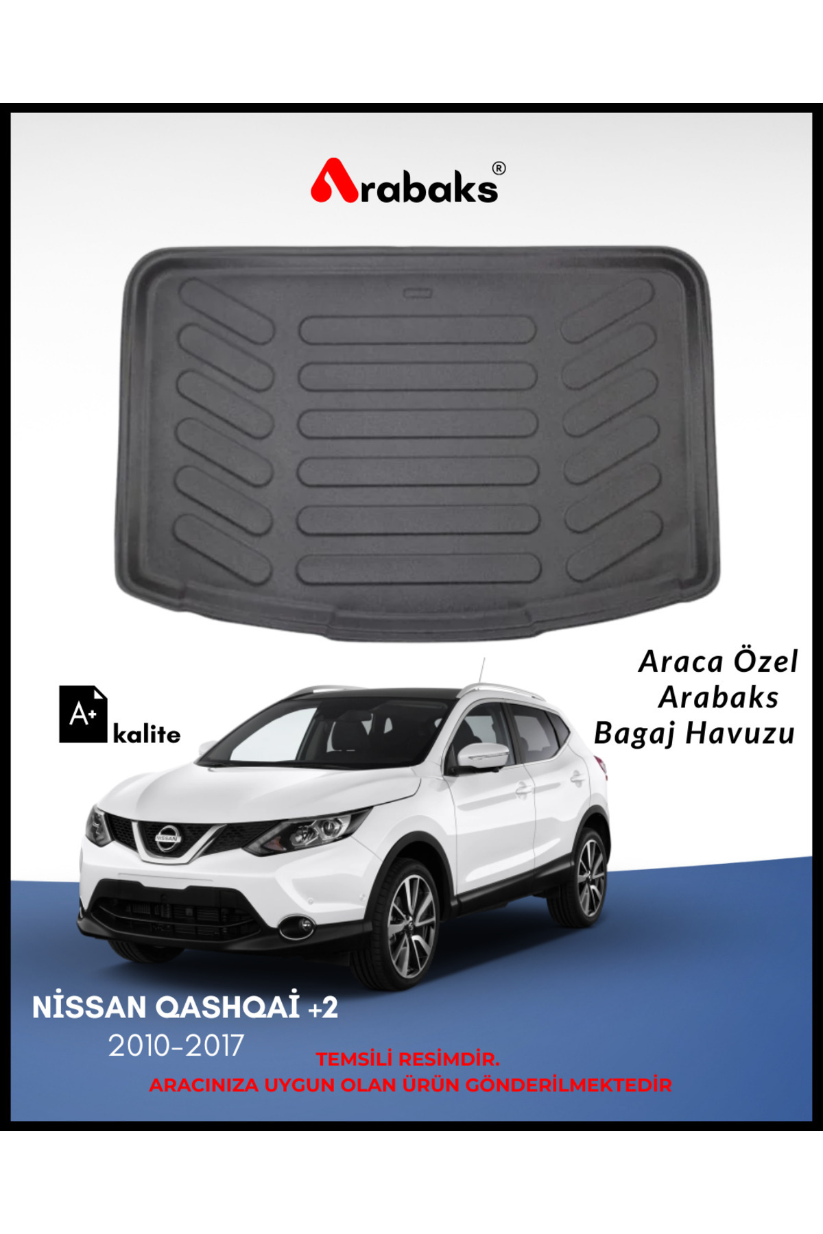 Arabaks Nissan Qashqai +2 2010-2017 Bagaj Havuzu (A+ Kalite)