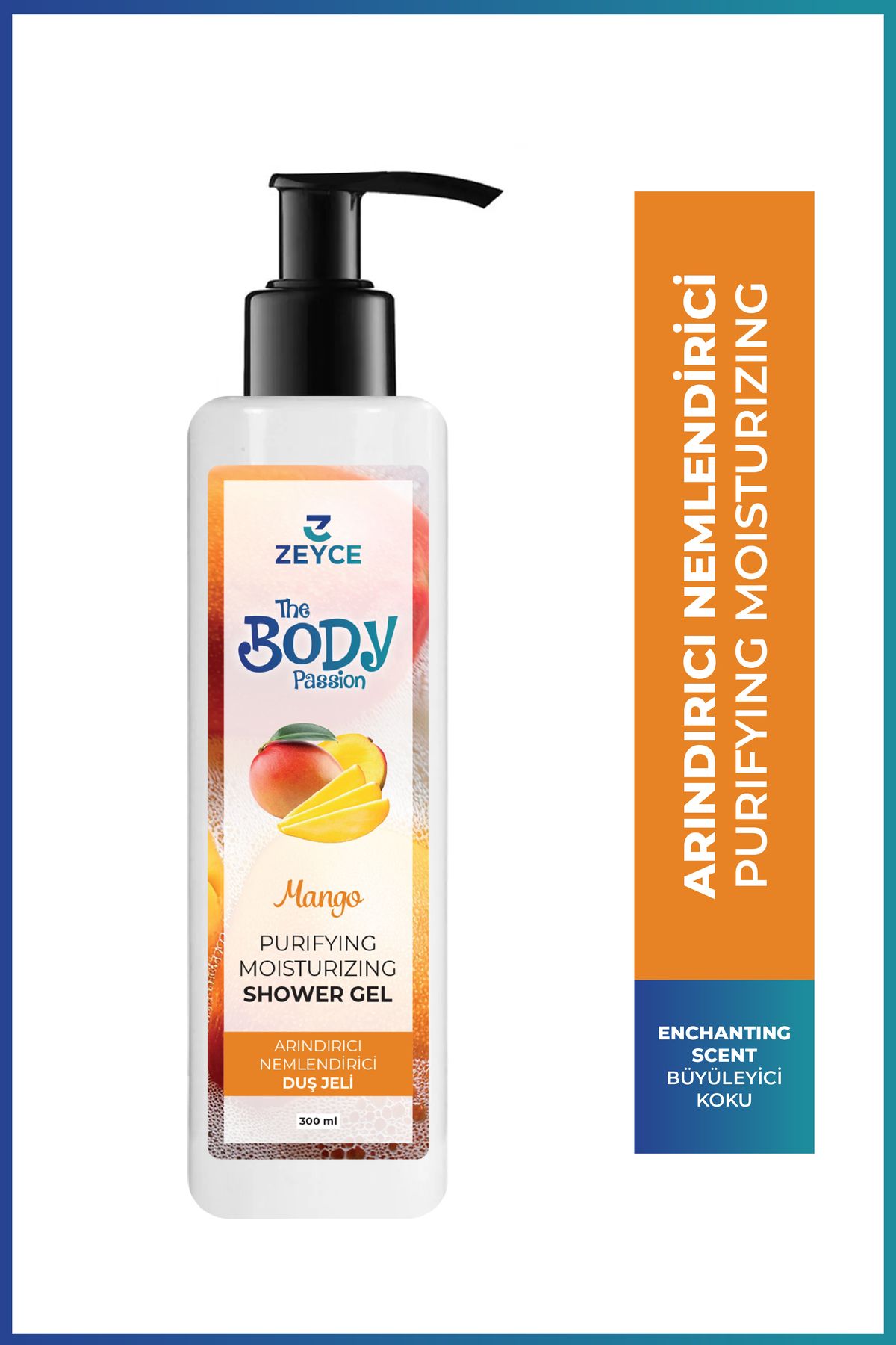 ZEYCE The Body Passion Mango Arındırıcı Nemlendirici Duş Jeli 300 ml