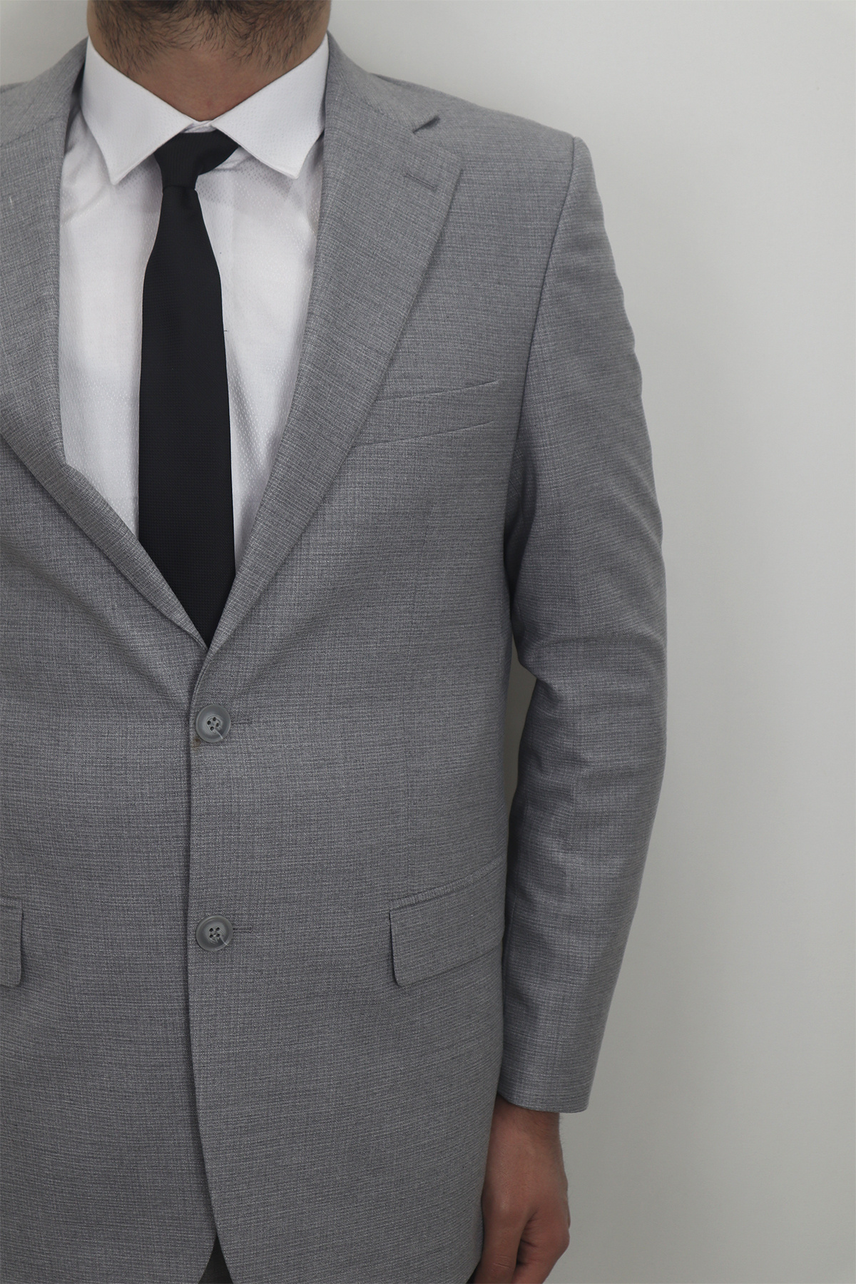 DUAYEN-Fistan Store Men's Stone-Washed Classic Cut Regular Fit Double Button 4 Drop Suit 5
