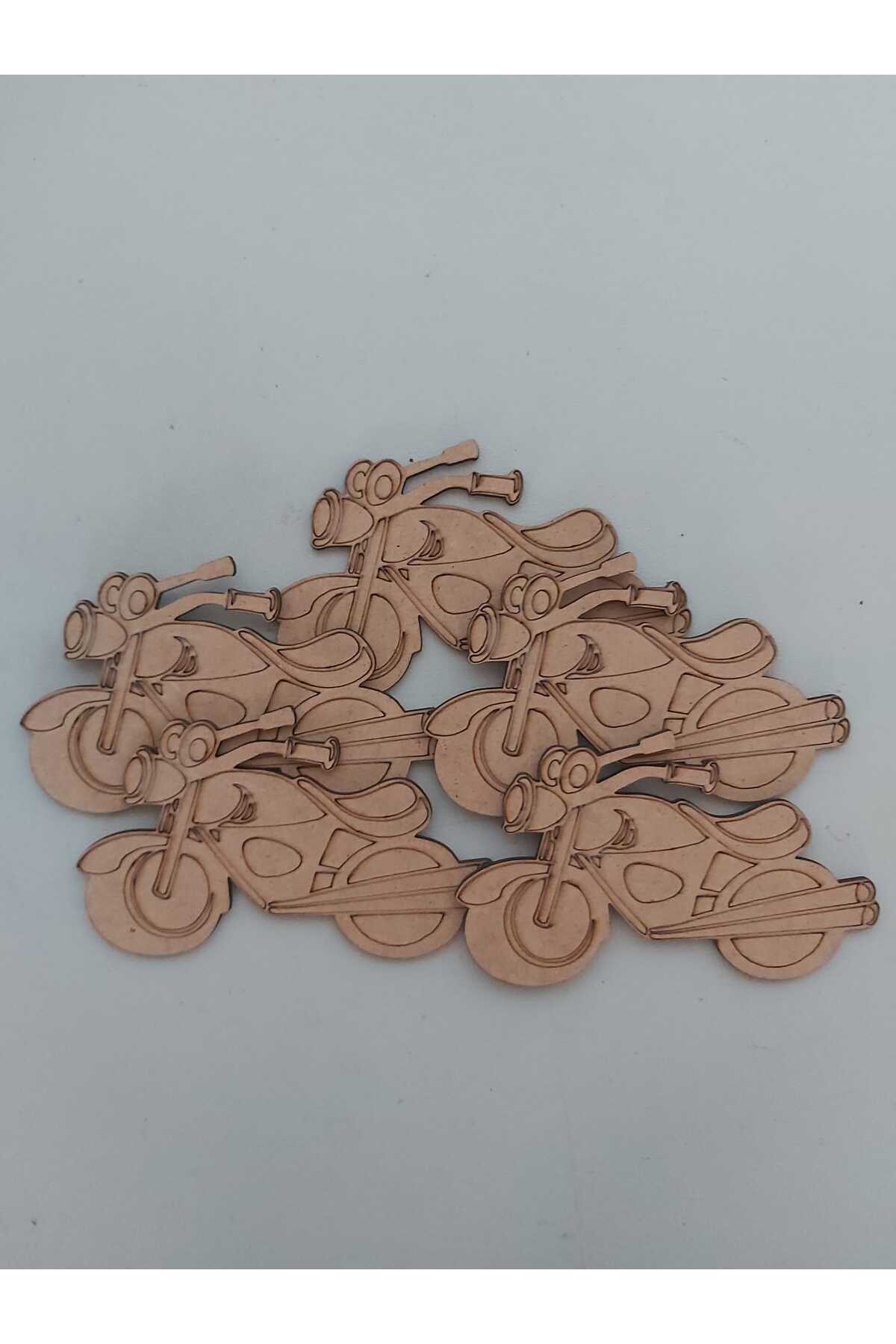 ست هنری ۵ تکه چوبی نقاشی موتورسیکلت برای فعالیت‌های تابستانی، مهدکودک و کلاس‌های آمادگی