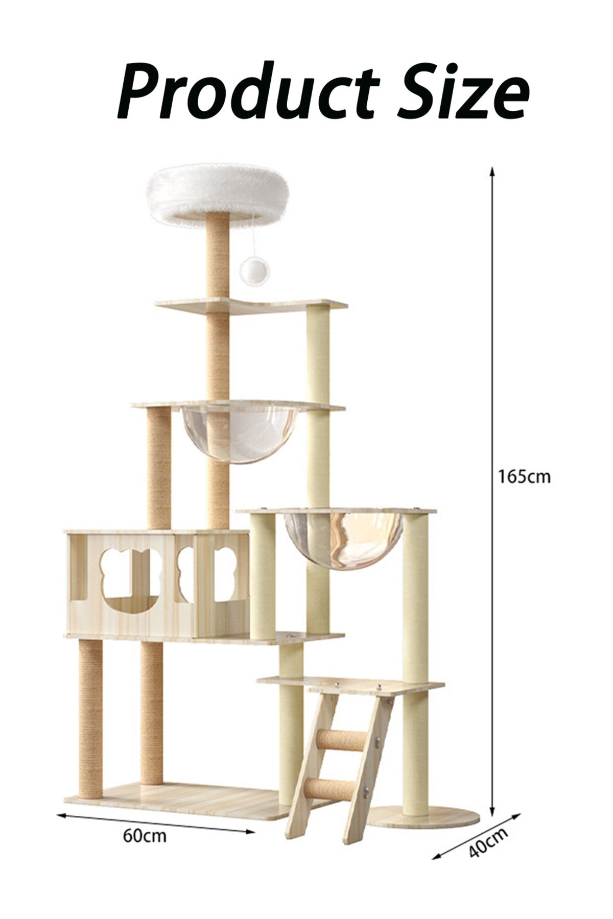 KidLe-Cat Climbing Frame Cat Tree Cat Scratching Post Cat Climbing Tree 4