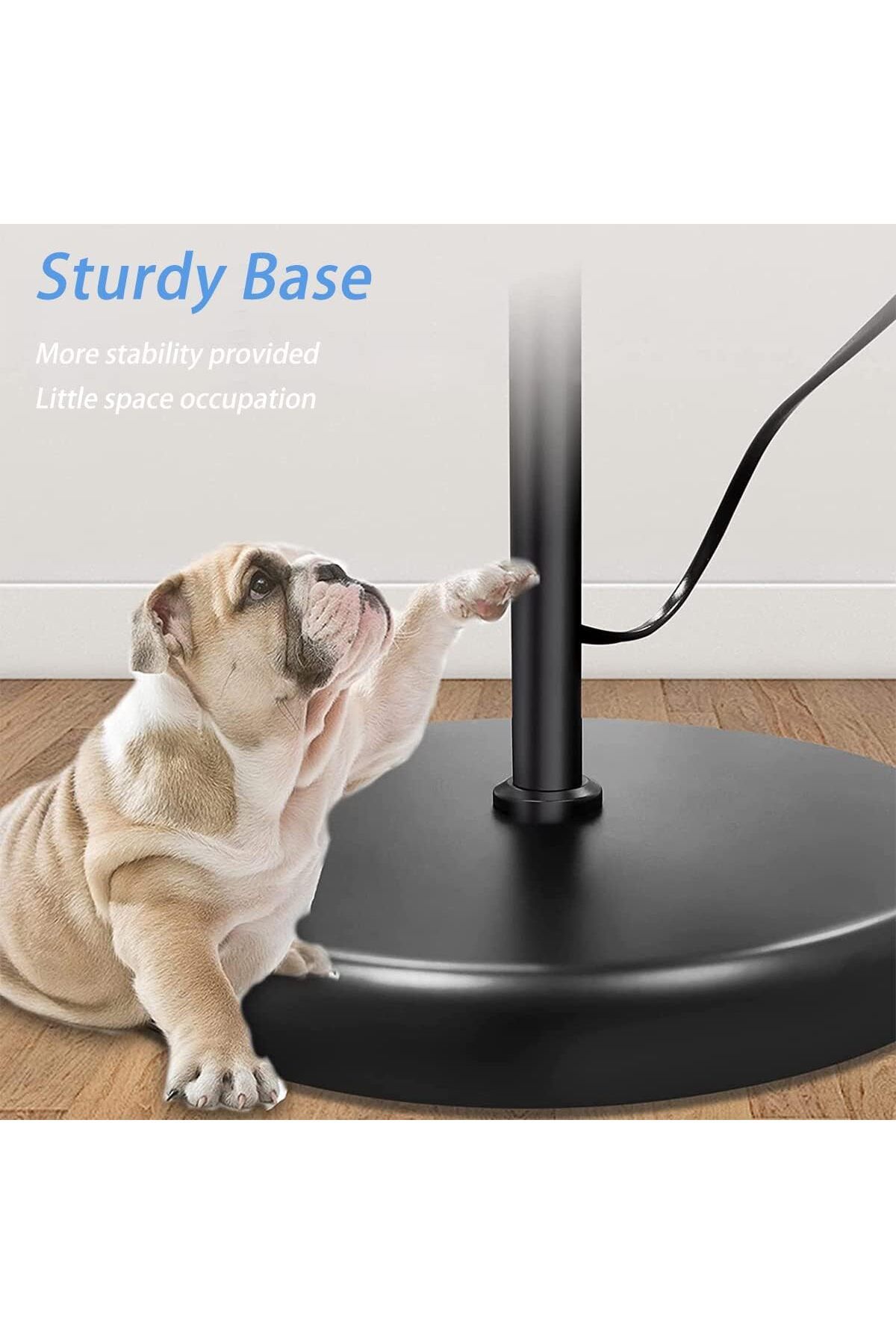 COOYA-12W LED Floor Lamp, Vertical Light with Double Lights, with Adjustable Reading Light, 2-Way Switch 7