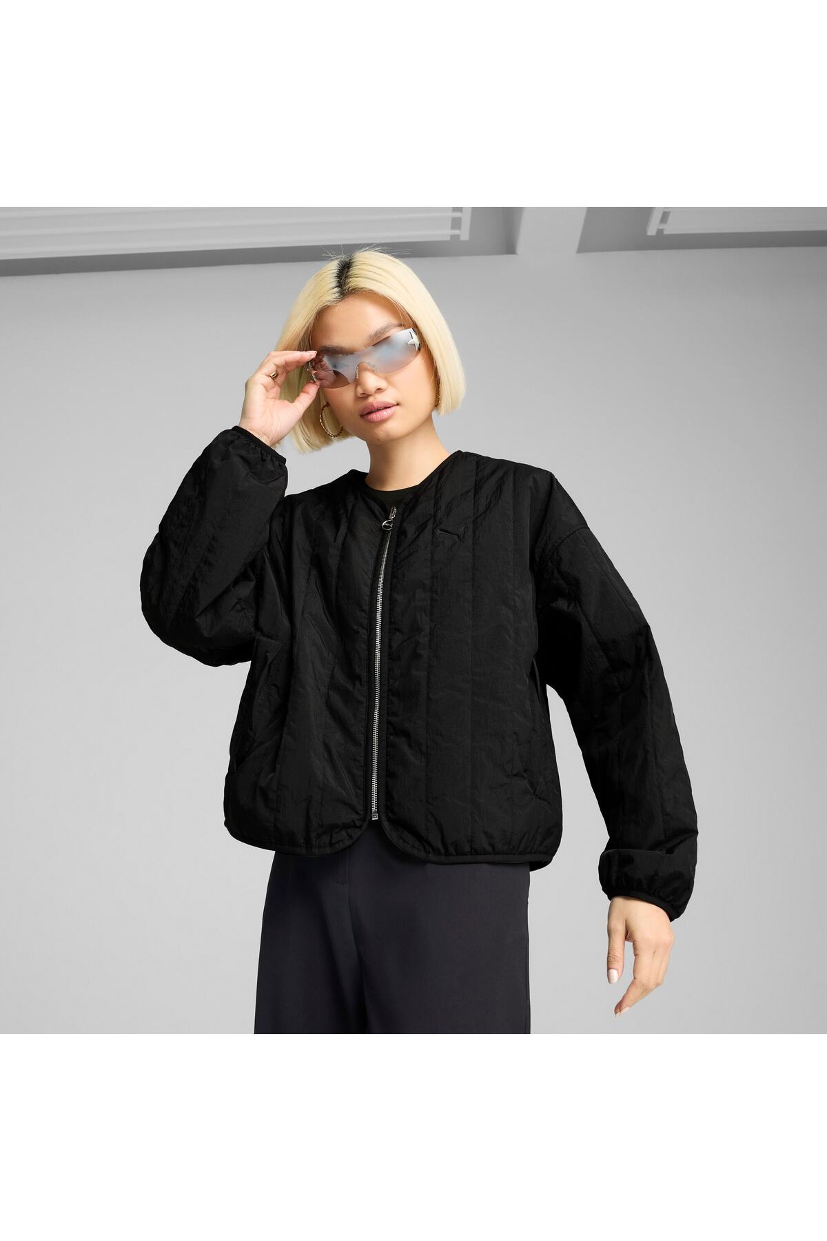Puma WARDROBE ESS Kadın Bol Kesim Çift Taraflı Liner Ceket görsel 7