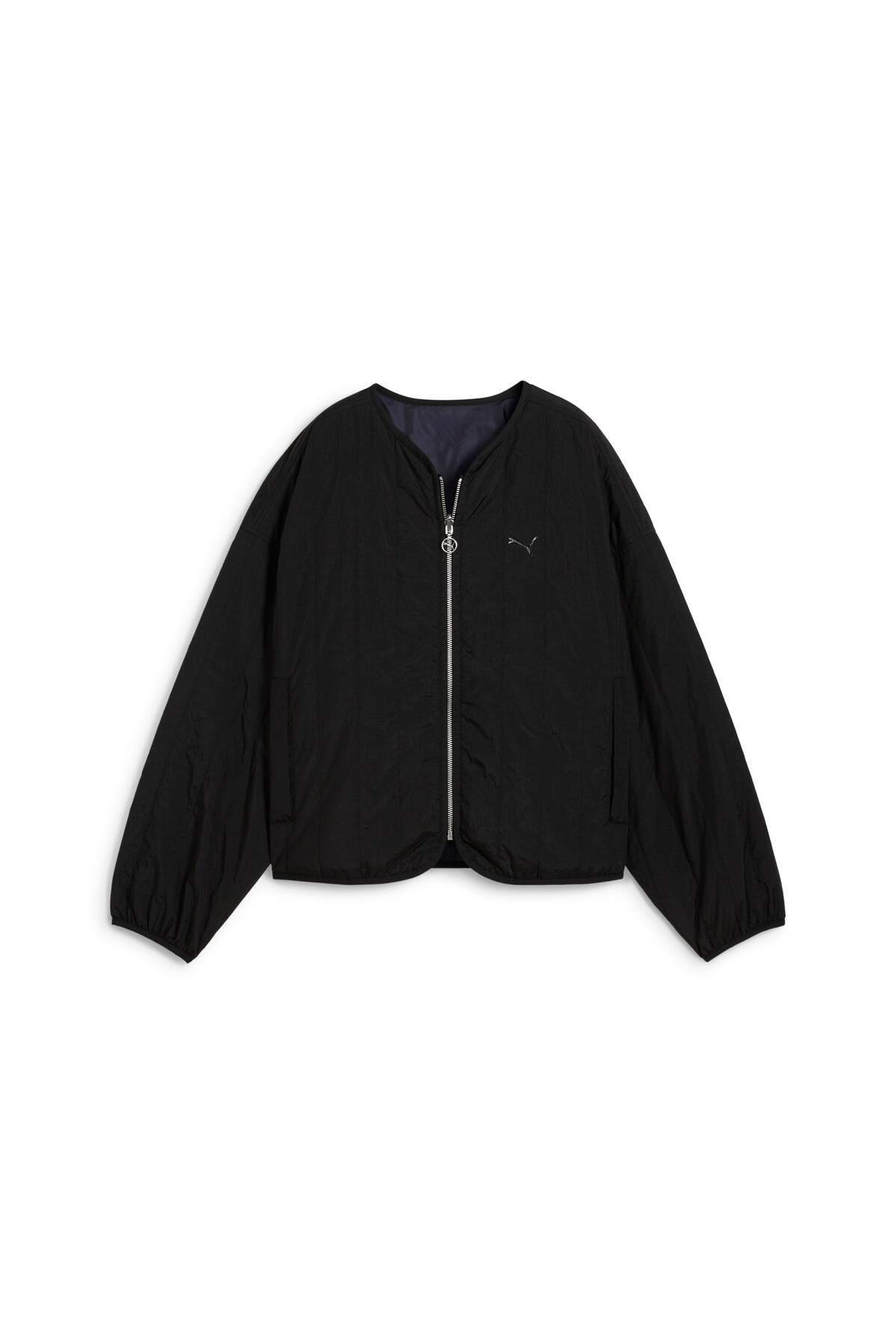Puma WARDROBE ESS Kadın Bol Kesim Çift Taraflı Liner Ceket görsel 6