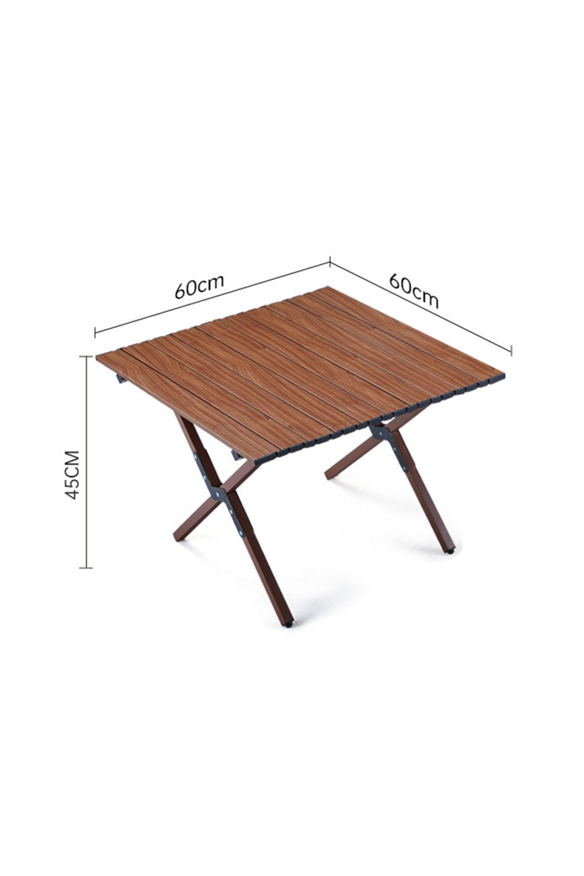 ETG-Simple and Portable Carbon Steel Egg Roll Table Folding Table for 1-2 People, Suitable for Camping 2