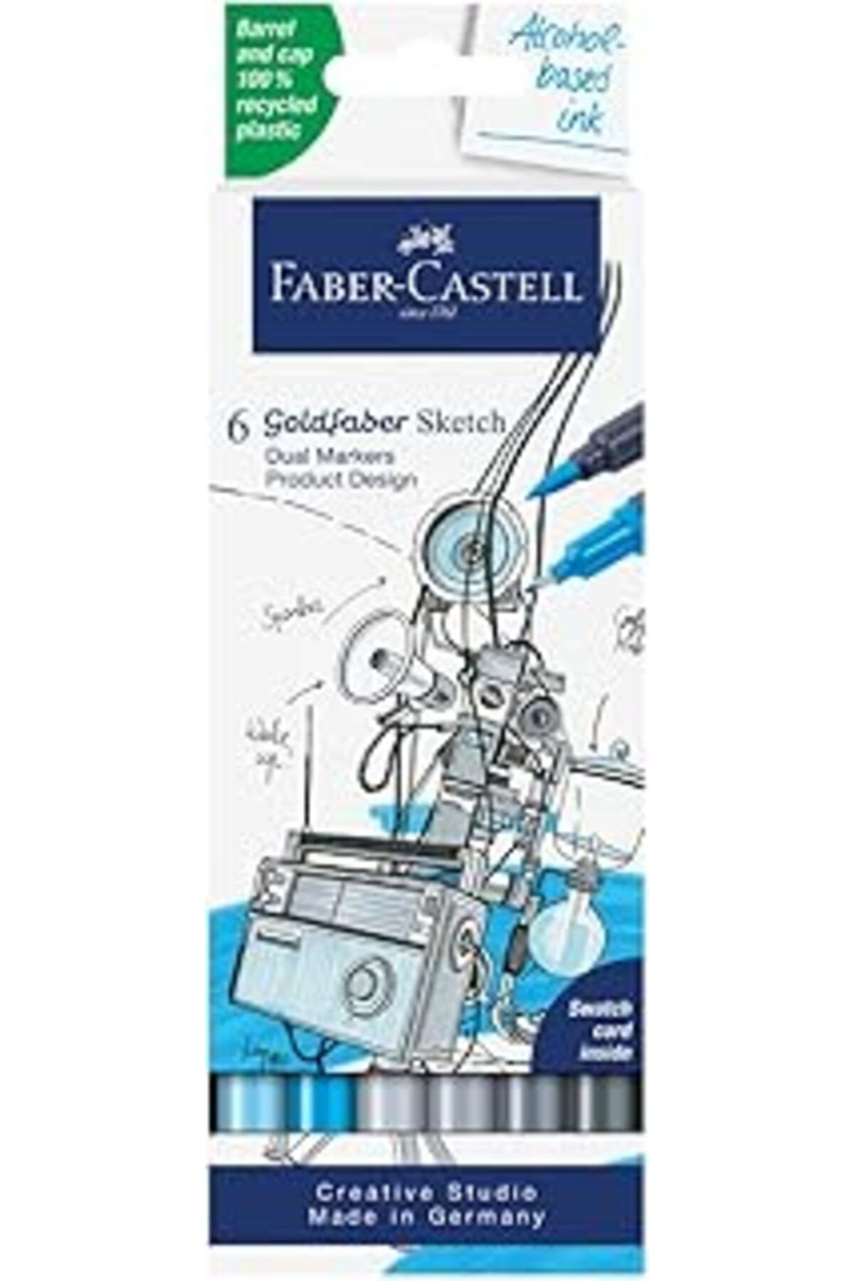 Pazarcan Faber-Castell Gofa Sketch Markör Prod. Design 6X