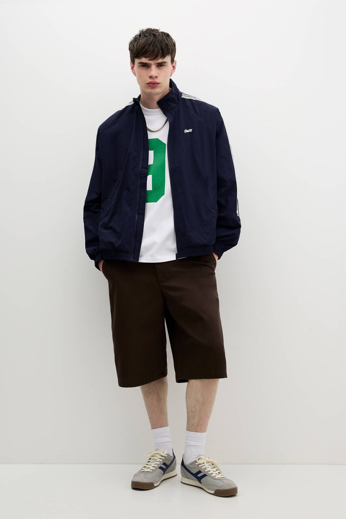 Pull & Bear-Raincoat with side stripes 2