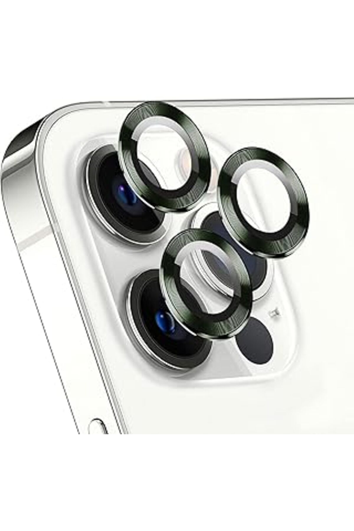 Mu Art Microsonic Apple Iphone 13 Pro Tekli Kamera Lens Koruma Camı Koyu Yeşil