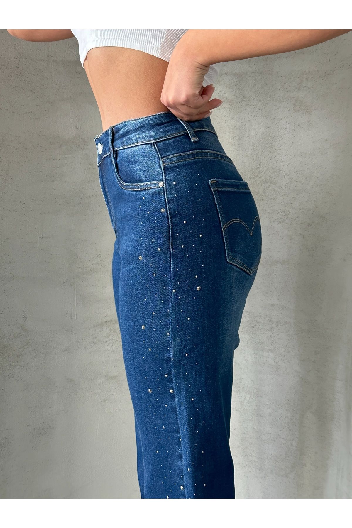 ADA MODA-Blugi Evazati Dama 2