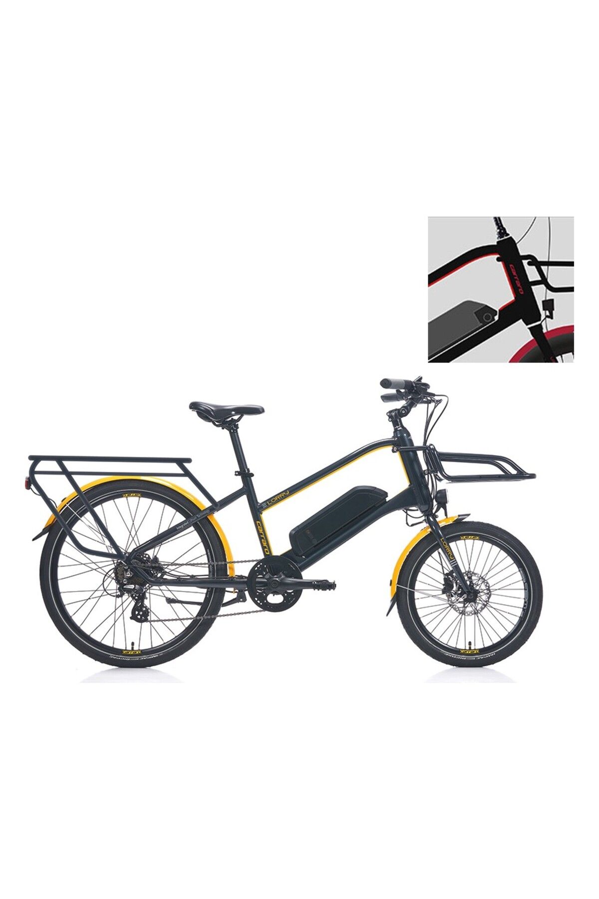 Carraro E-Line eLORRY 2.1 Unisex Mini Velo 7 Vites Elektrikli Bisiklet