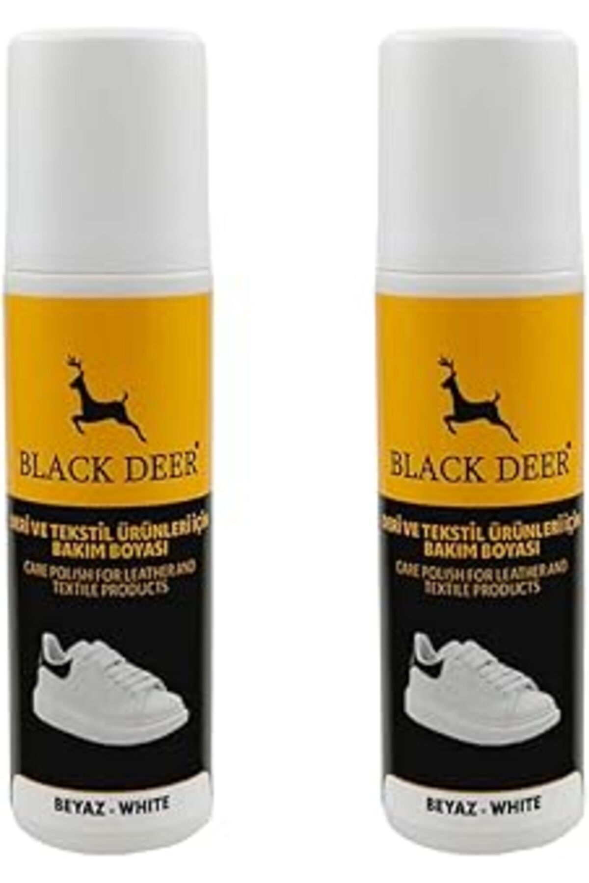 Qedii Black Deer Beyaz Ayakkabı,Deri Ve Kumaş Boyası,Sneaker Beyaz Ayakkabı Temizleyici,Deri,Kanvas Boya
