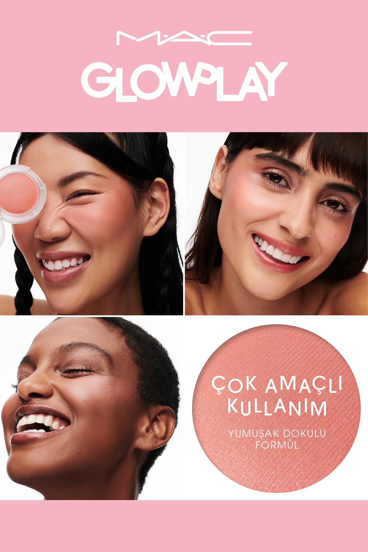 Glow Play Blush بافت نرم-شیر کردن Mac