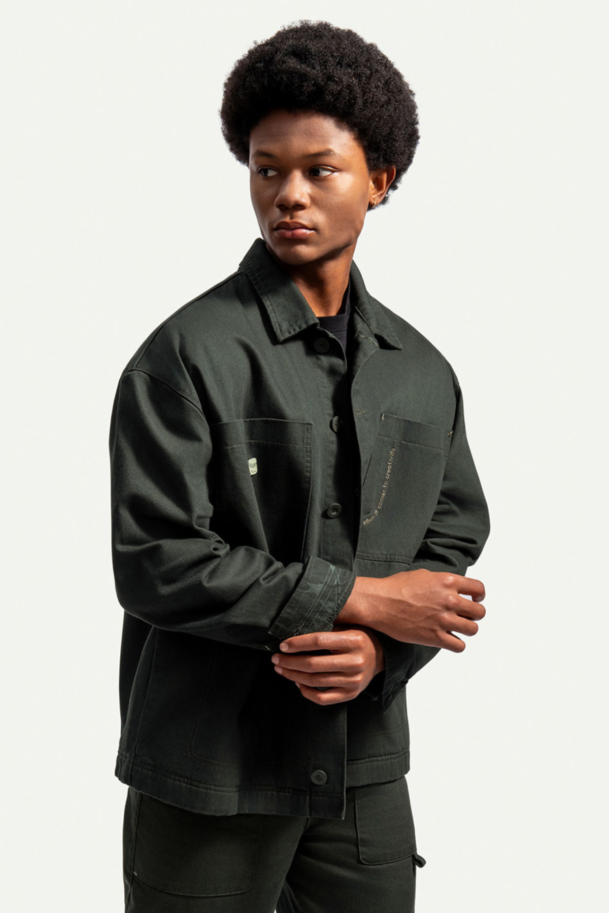 KAFT  Erkek Worker Ceket - Creapus - Asphalt - Görsel 4