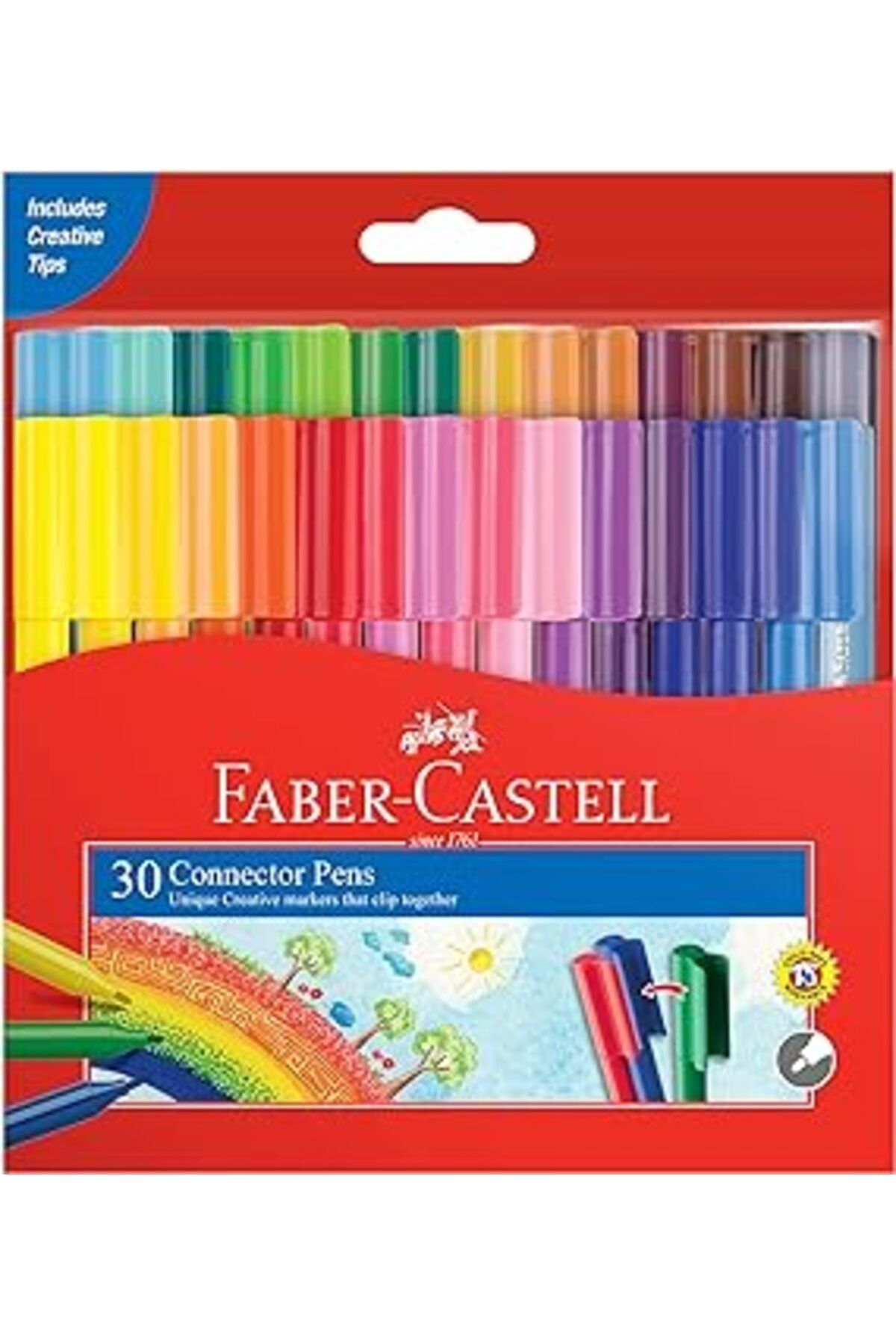 Pazarcan Faber-Castell Eğlenceli Keçeli Kalem, 30 Renk